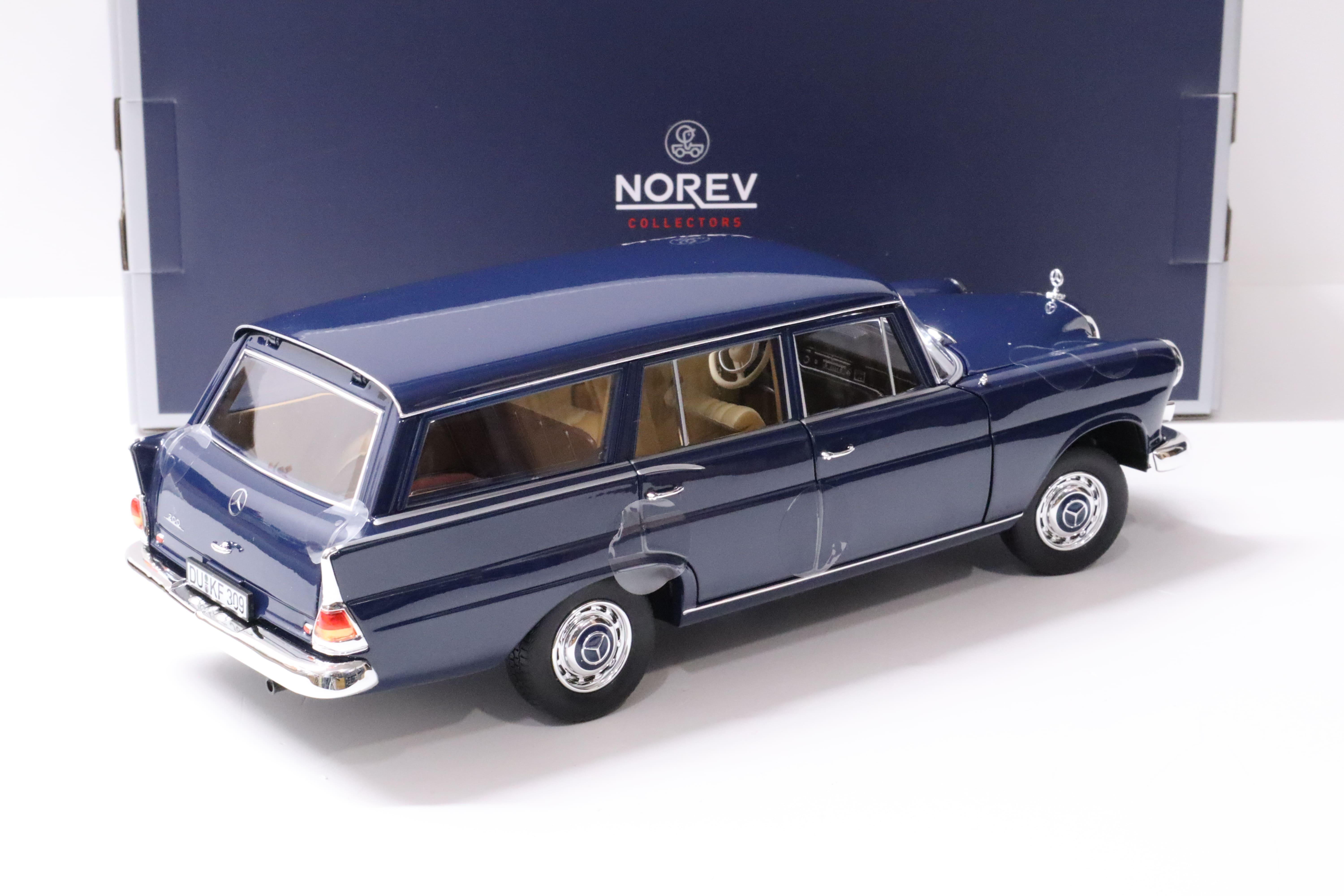 Norev NV183599 1:18 200 Universal 1966-Dark Blue Mercedes-Benz Collectable  Model, Multi