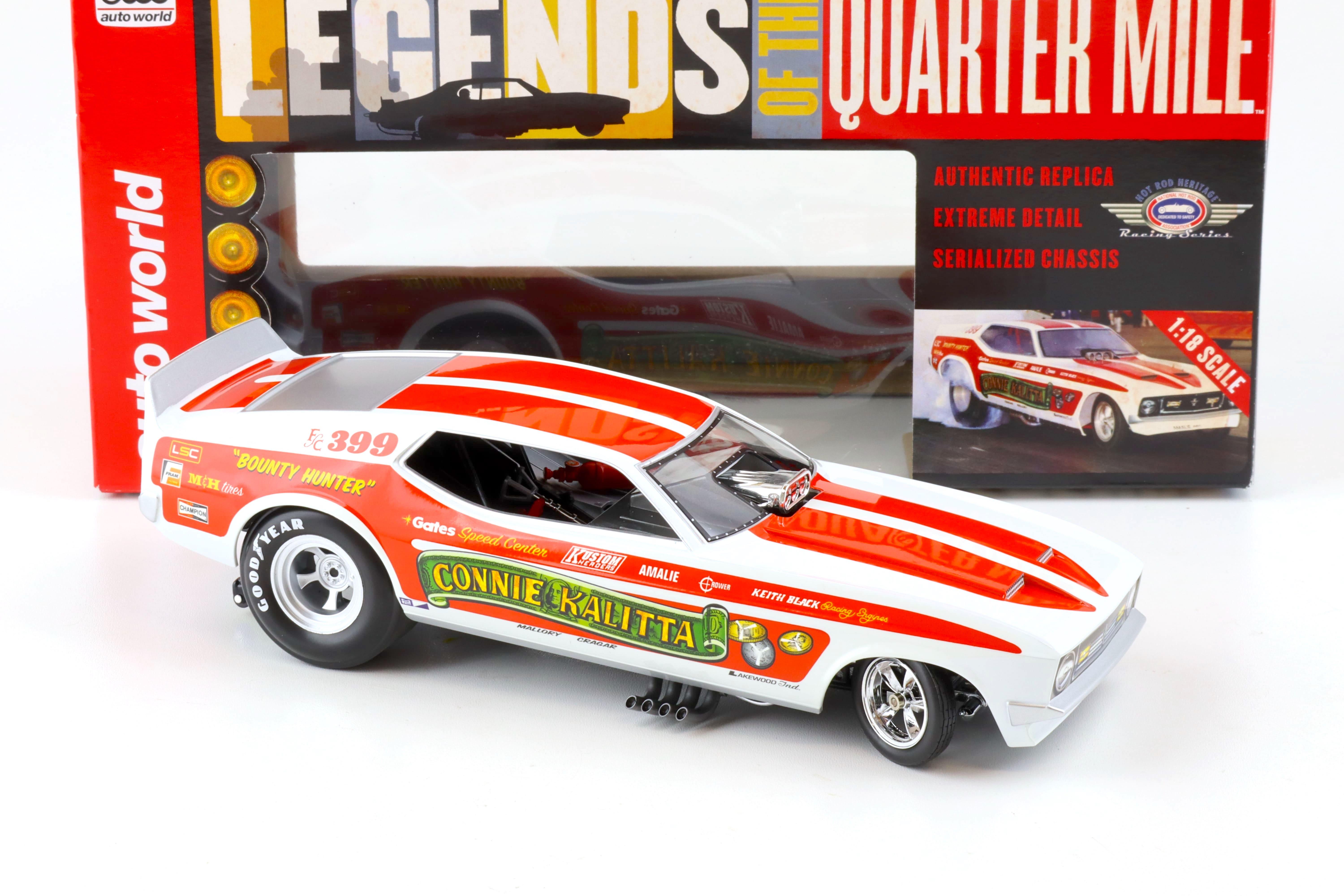 1:18 Auto World 1972 Ford Mustang NHRA Funny Car Connie Kalitta 399 F/C red/ white