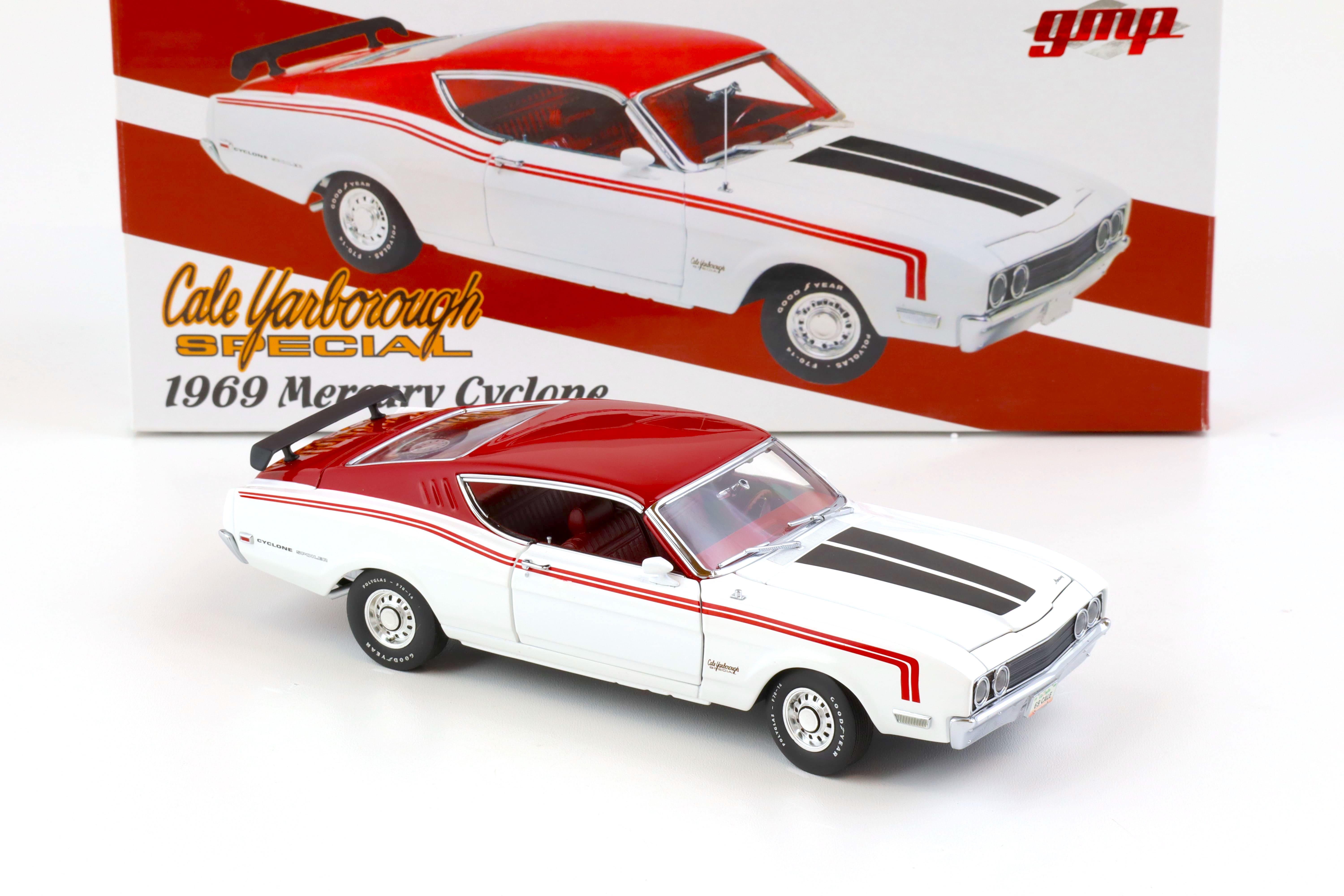 1:24 GMP 1969 Mercury Cyclone Coupe Cale Yarborough Special white/ red
