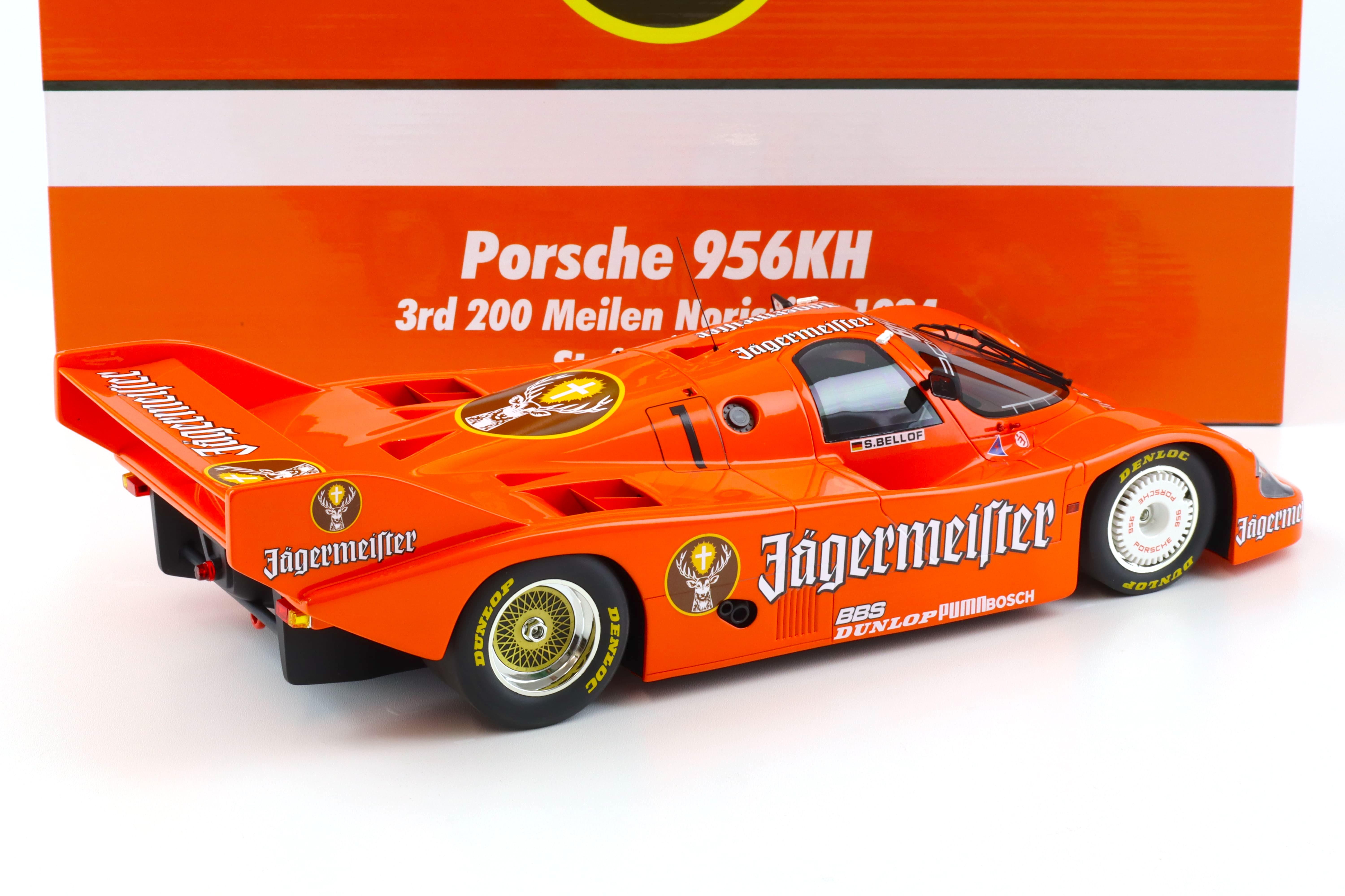 1:12 WERK83 Porsche 956 K Jägermeister #1 Norisring 3rd 200 Miles 1984 Bellof