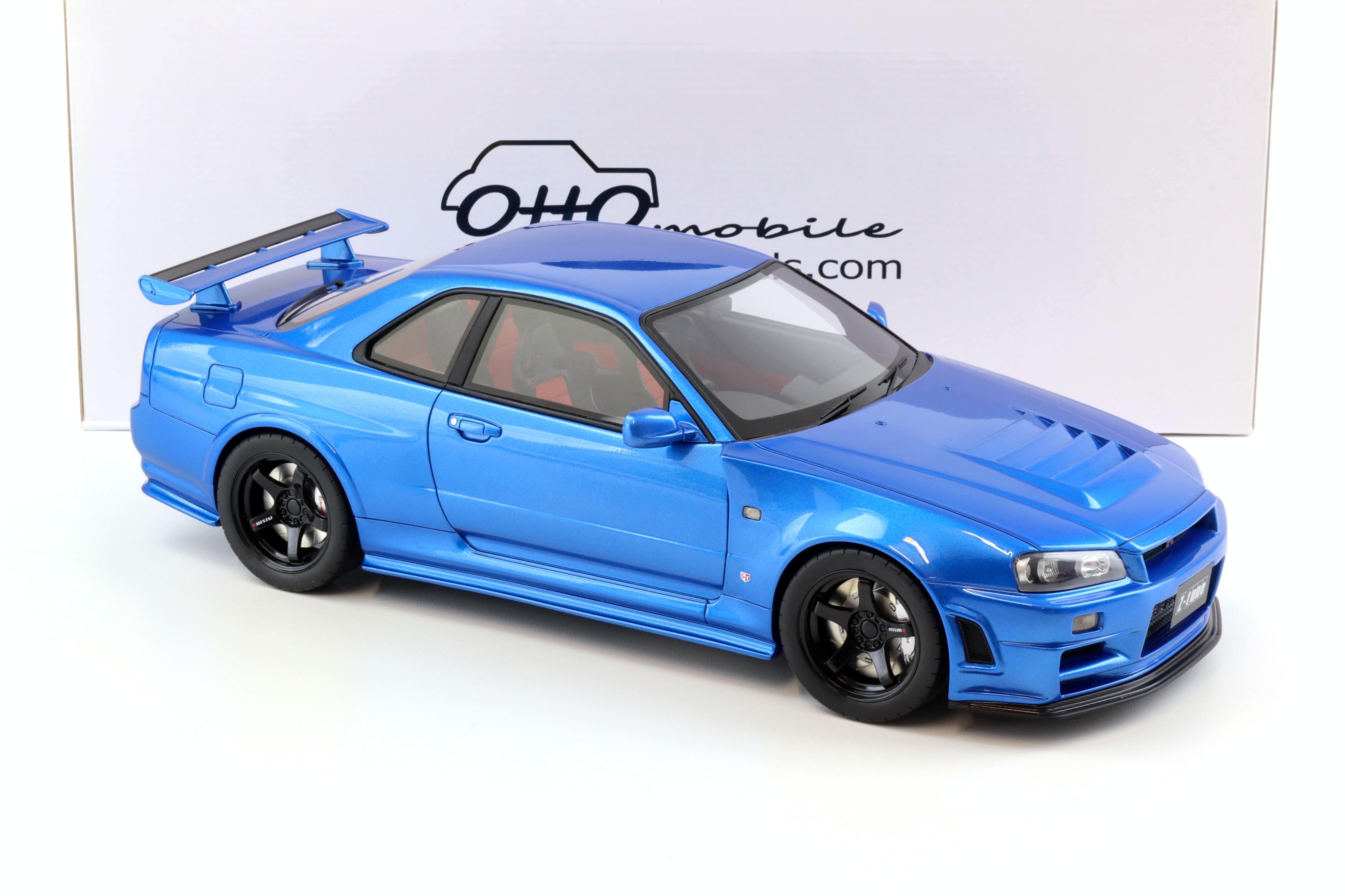 1:12 OTTO mobile G082 Nissan GT-R R34 Z-Tune Bayside blue metallic 2005