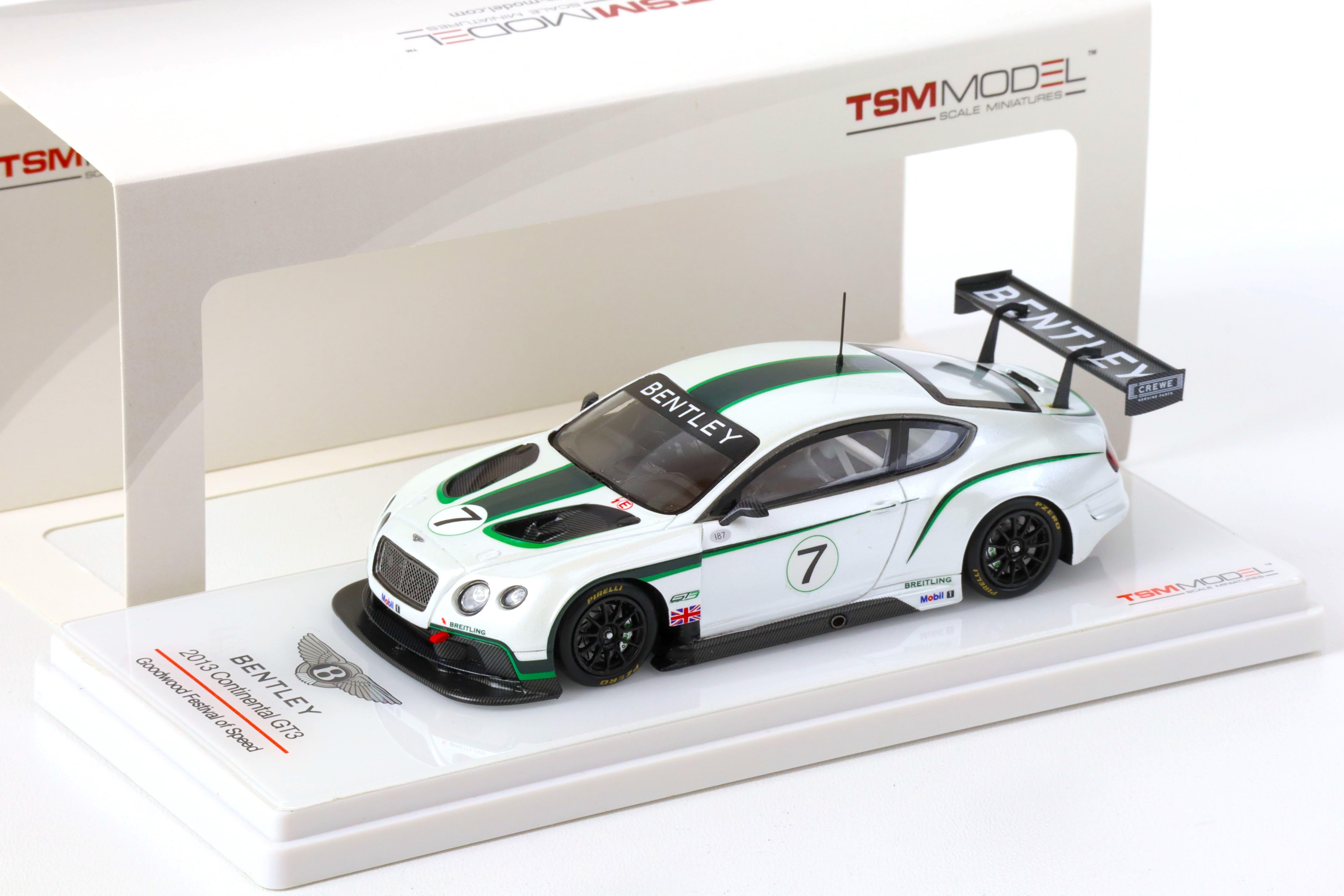 1:43 TSM 2013 Bentley Continental GT3 Goodwood Festival of Speed #7 white