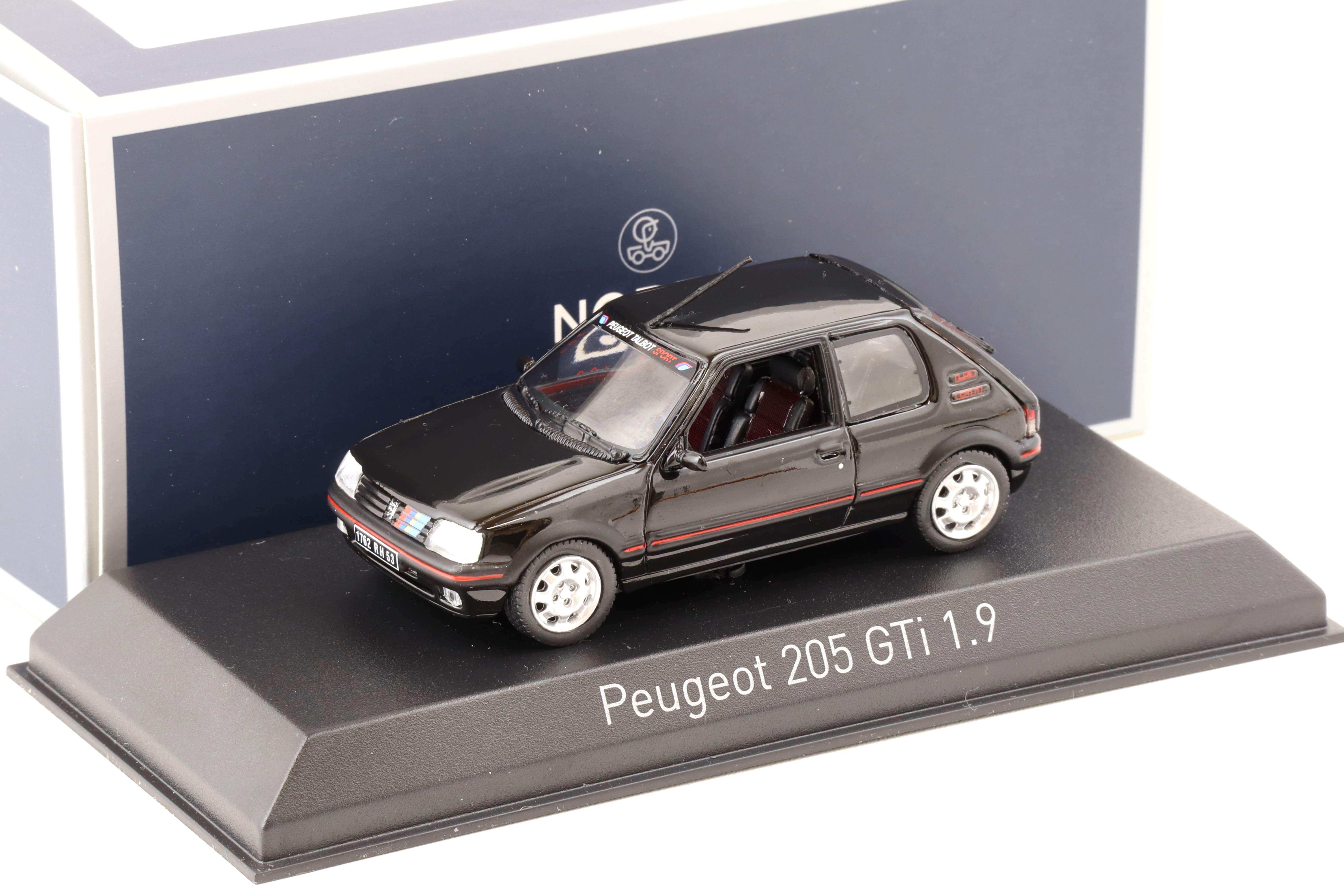 1:43 Norev 1992 Peugeot 205 GTi 1.9 black with PTS deco