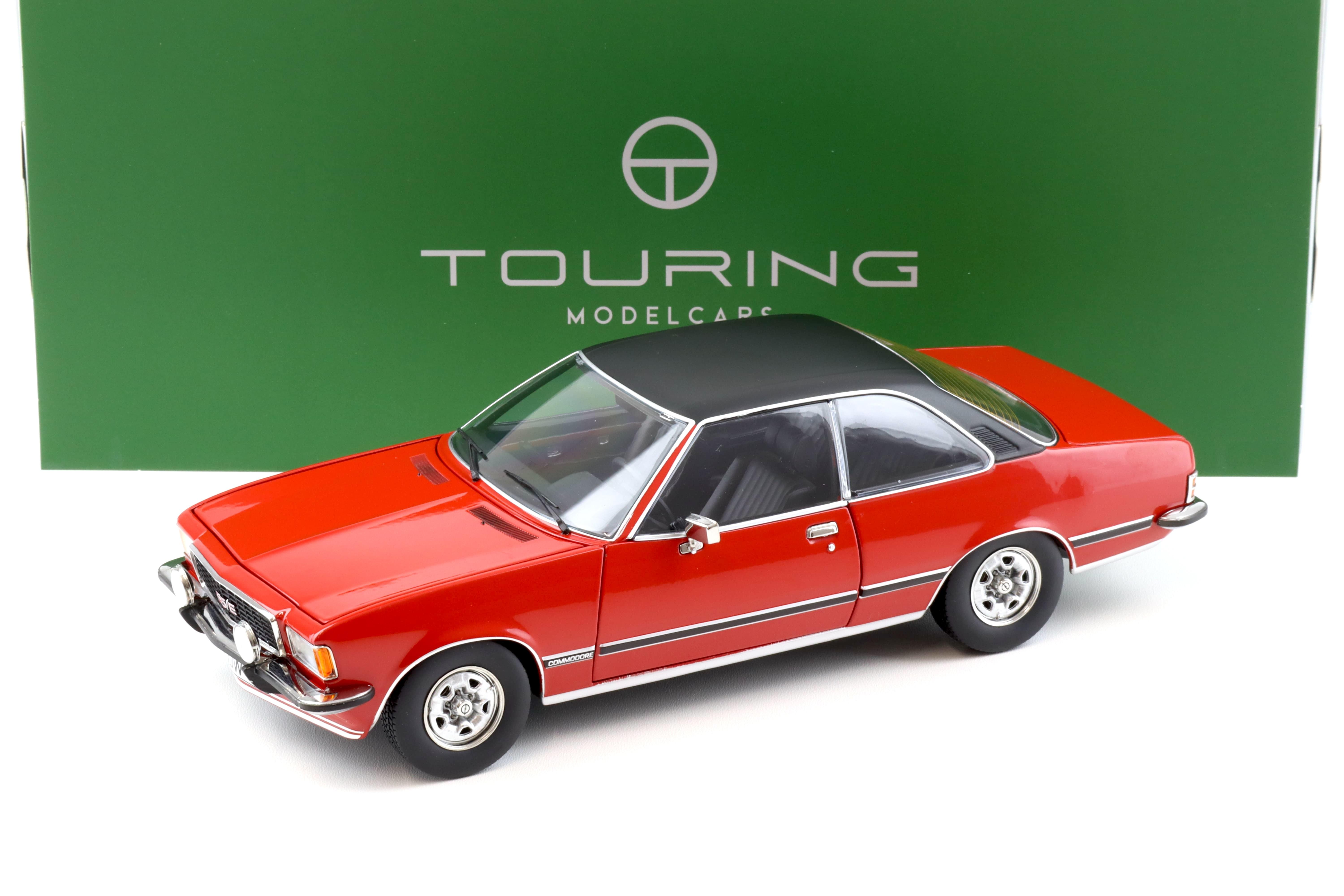 1:18 Touring Modelcars Opel Commodore B GS/E Coupe 1975 red/ black roof