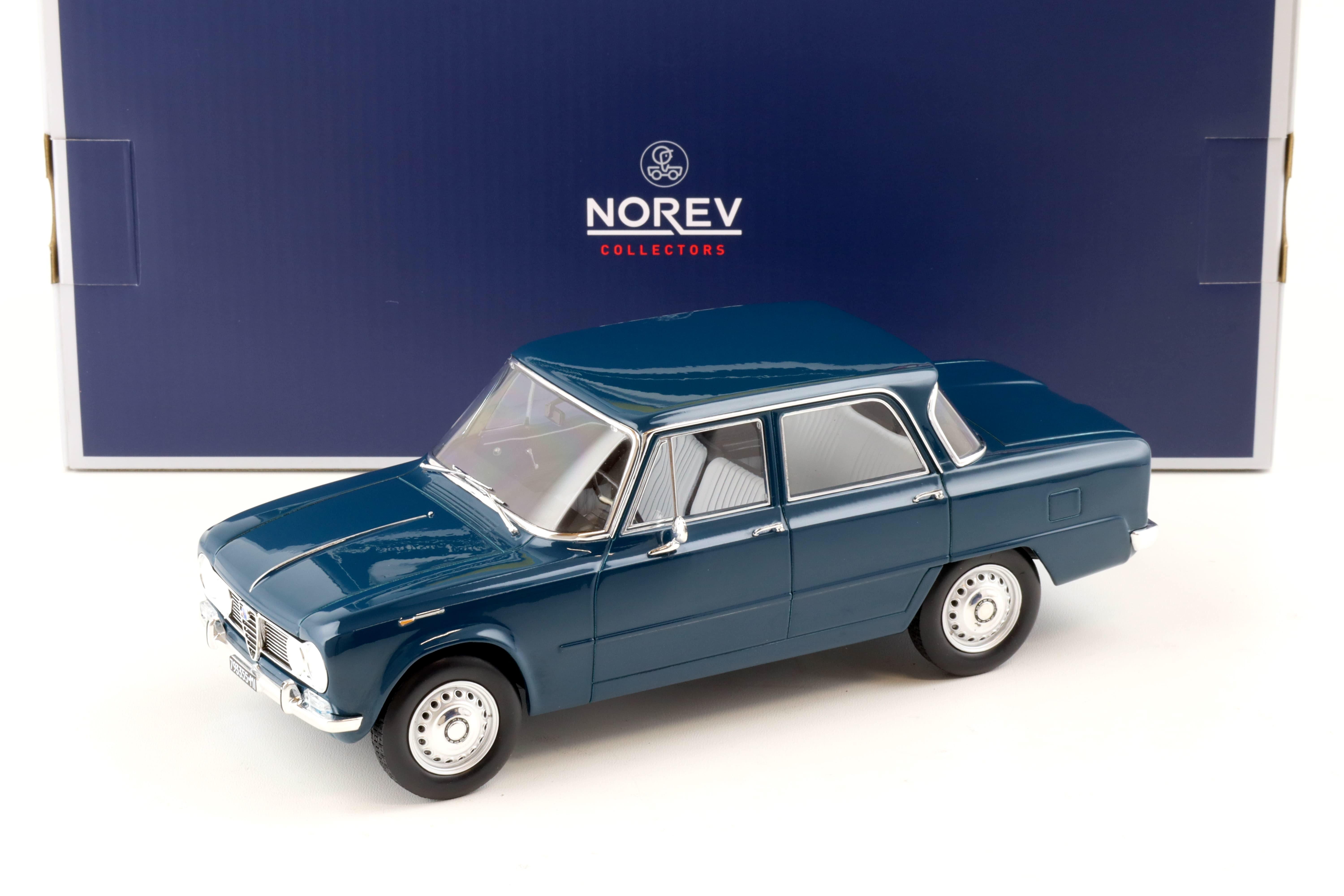 1:18 Norev Alfa Romeo Giulia TI 1964 Petrol blue 187971