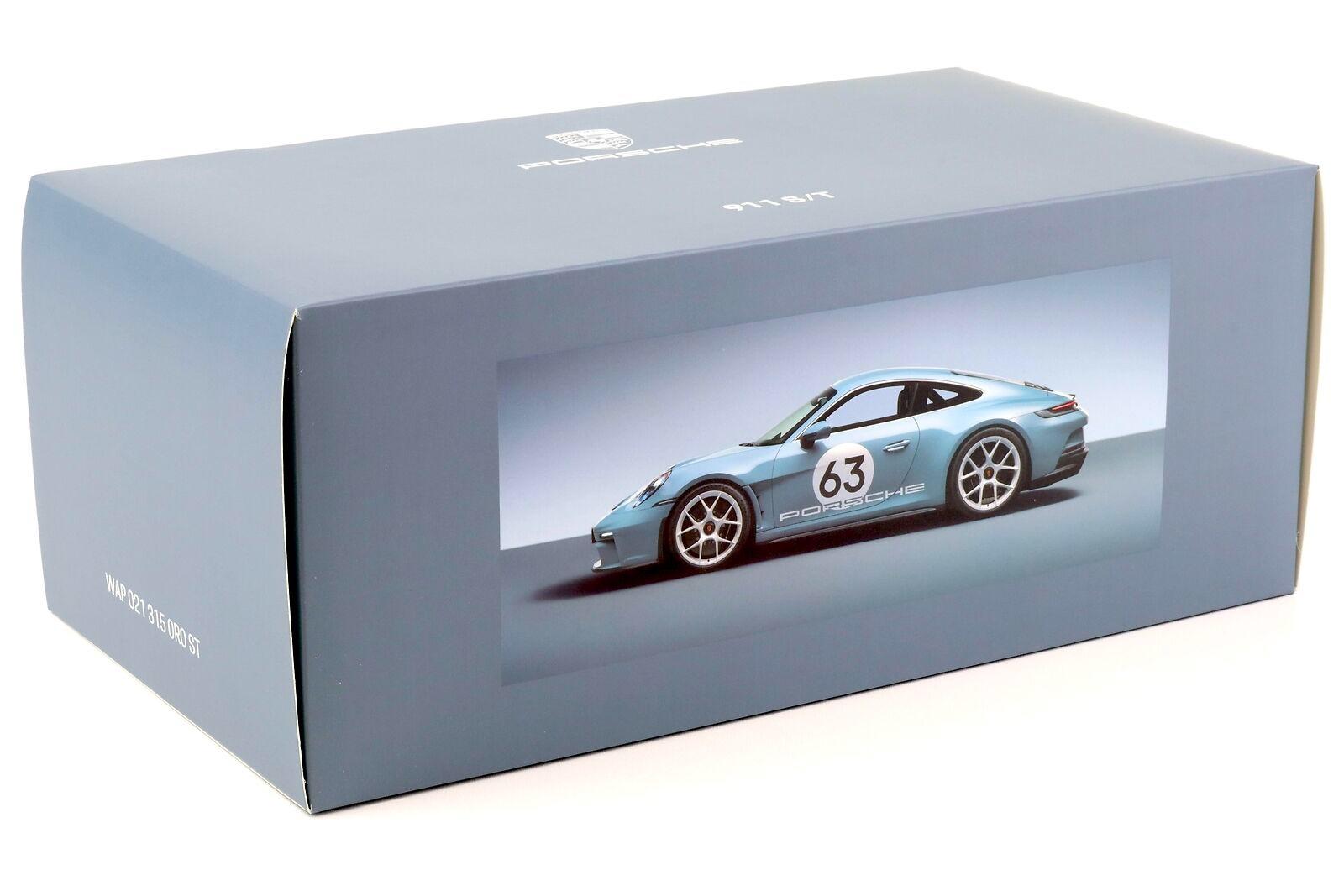 1:18 Spark Porsche 911 (992) S/T Coupe Heritage Design #62 shore blue WAP DEALER