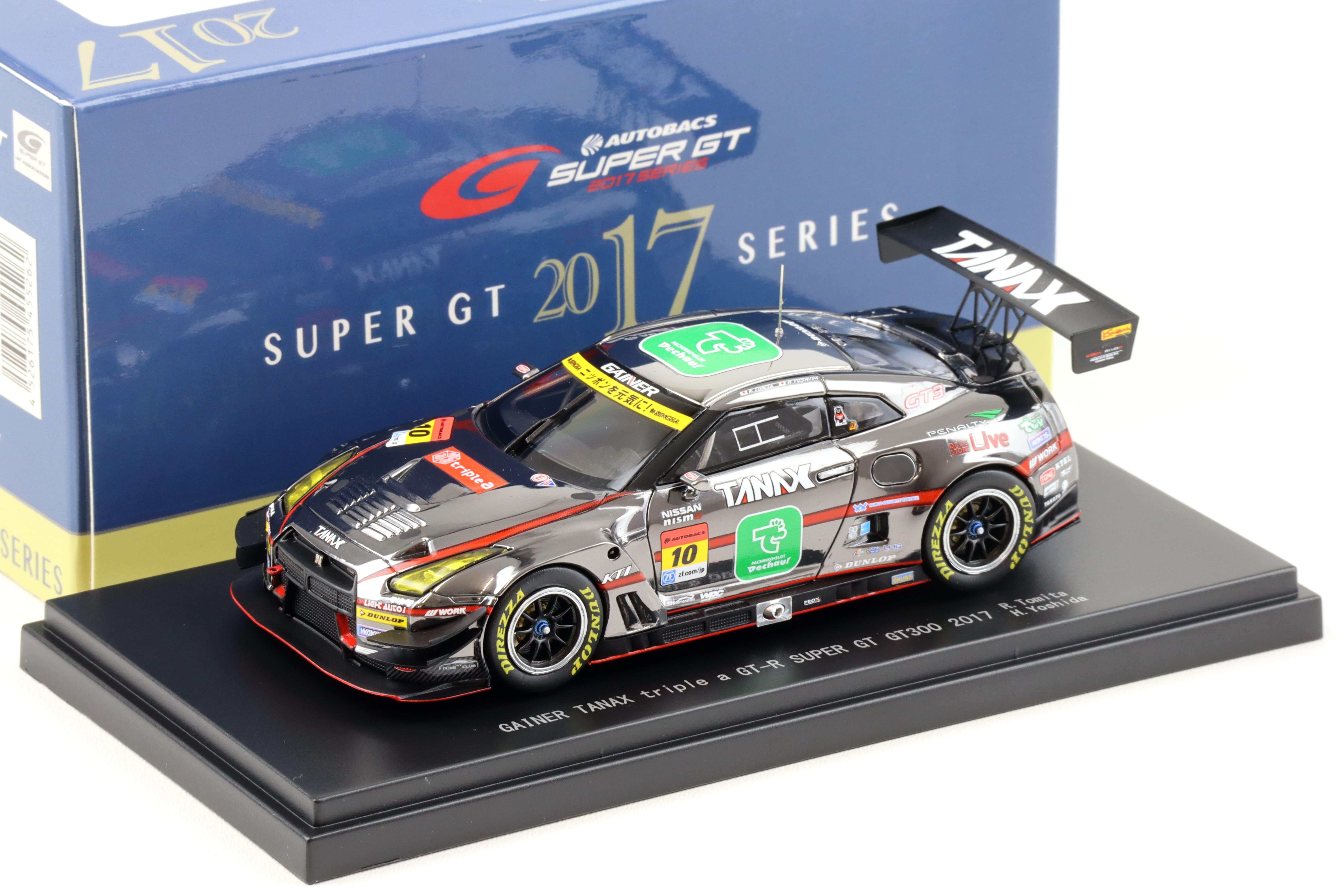 1:43 Ebbro Nissan GT-R Super GT300 GAINER TANAX triple a GT-R 2017 Tomita #10