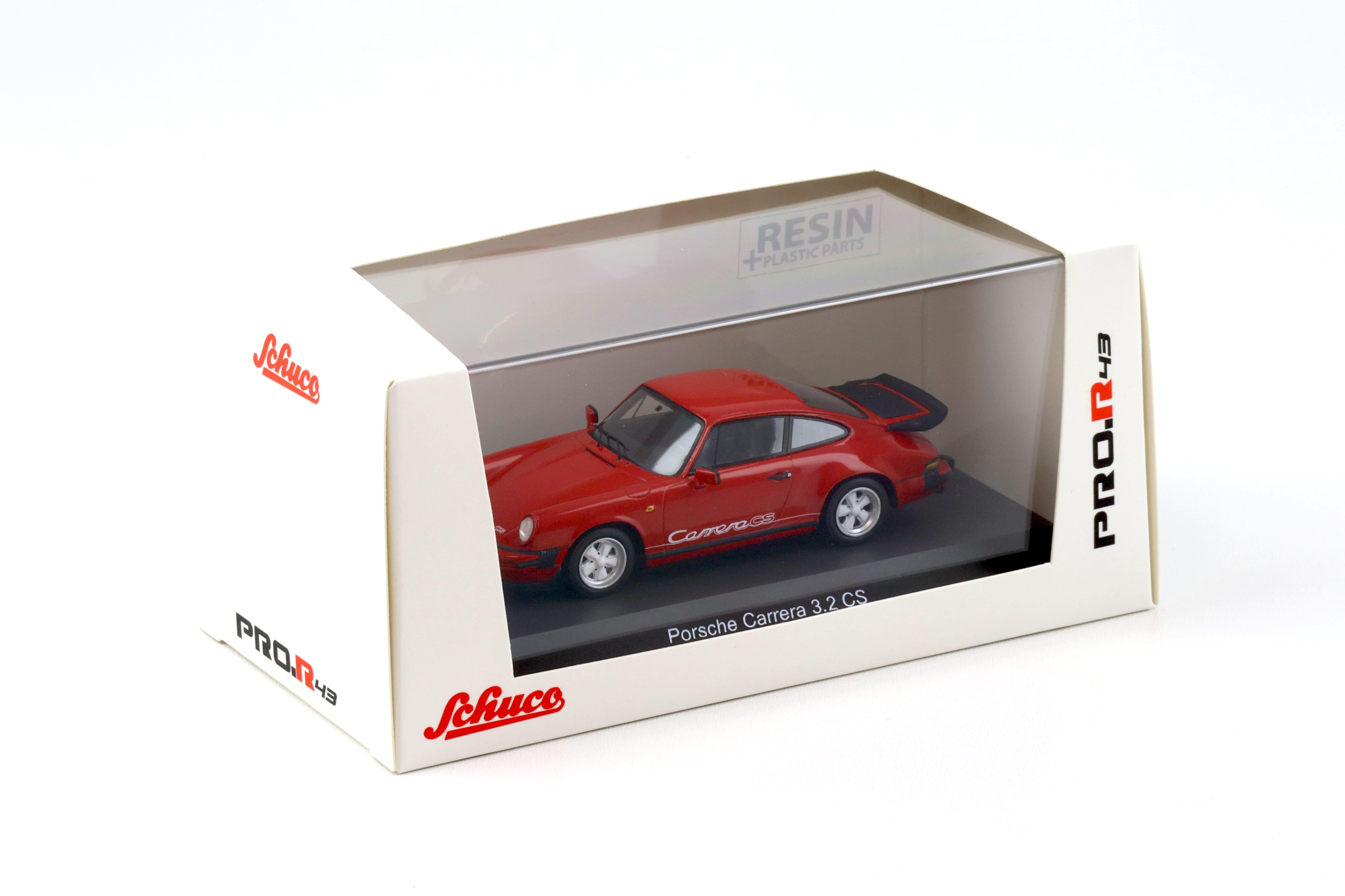 1:43 Schuco PRO.R43 Porsche 911 Carrera 3.2 CS Coupe red/ white