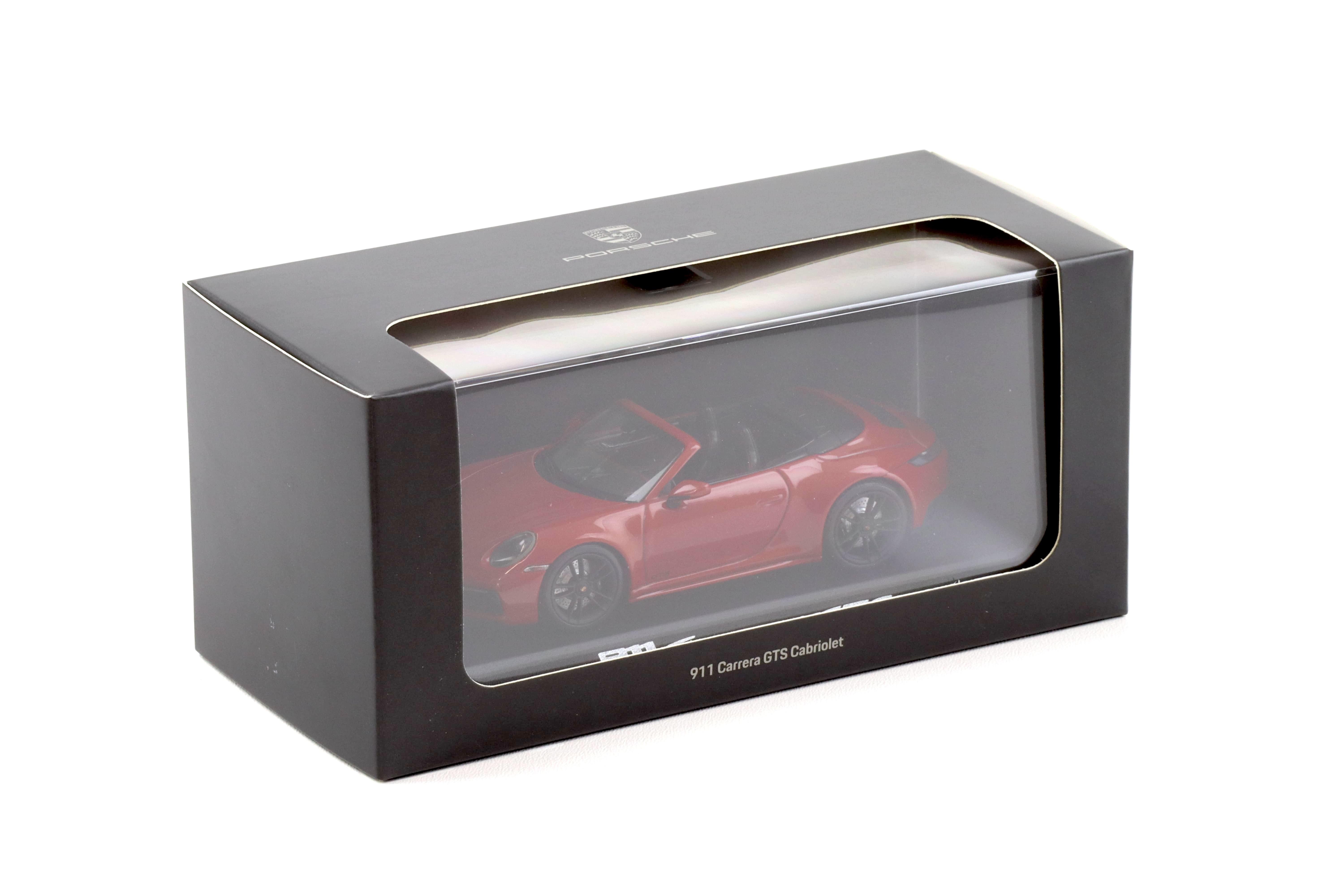 1:43 Minichamps Porsche 911 (992) Carrera GTS Cabriolet Karmin red WAP DEALER