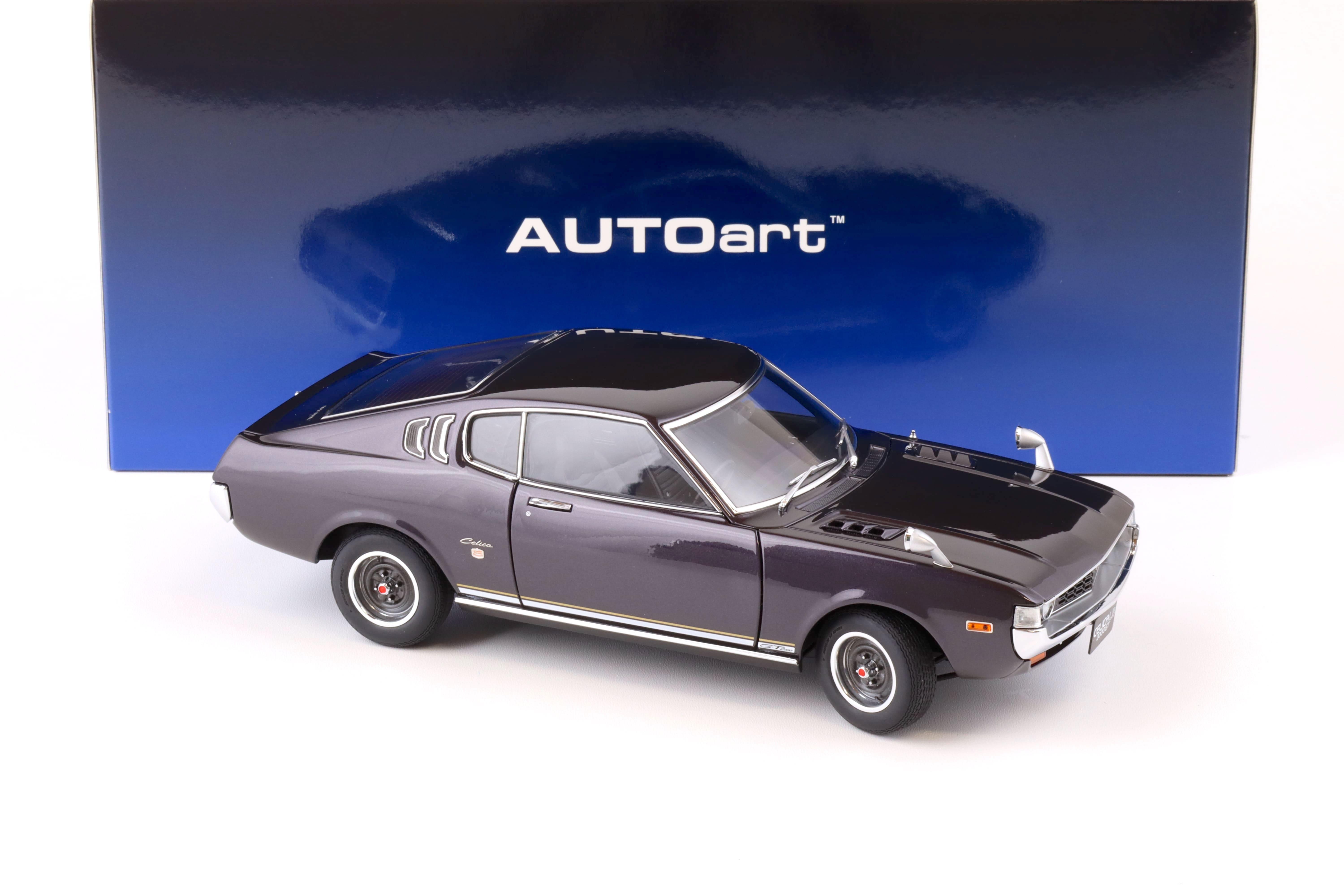 1:18 AUTOart Toyota Celica Liftback 2000 GT (RA25) 1973 dark purple metallic 78769