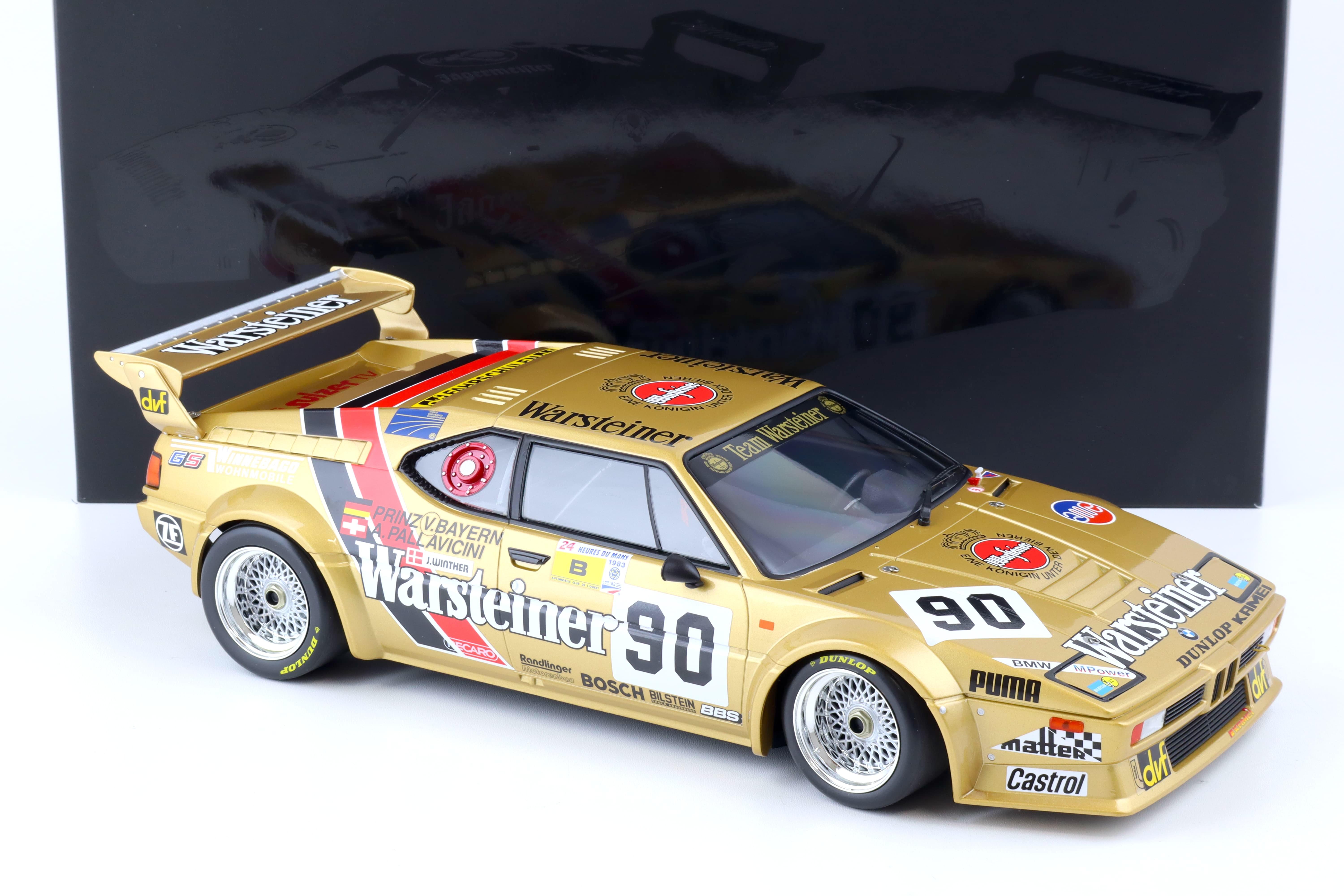 1:12 Minichamps BMW M1 ProCar Gr.B 24h Le Mans 1983 Warsteiner #90 Pallavicini