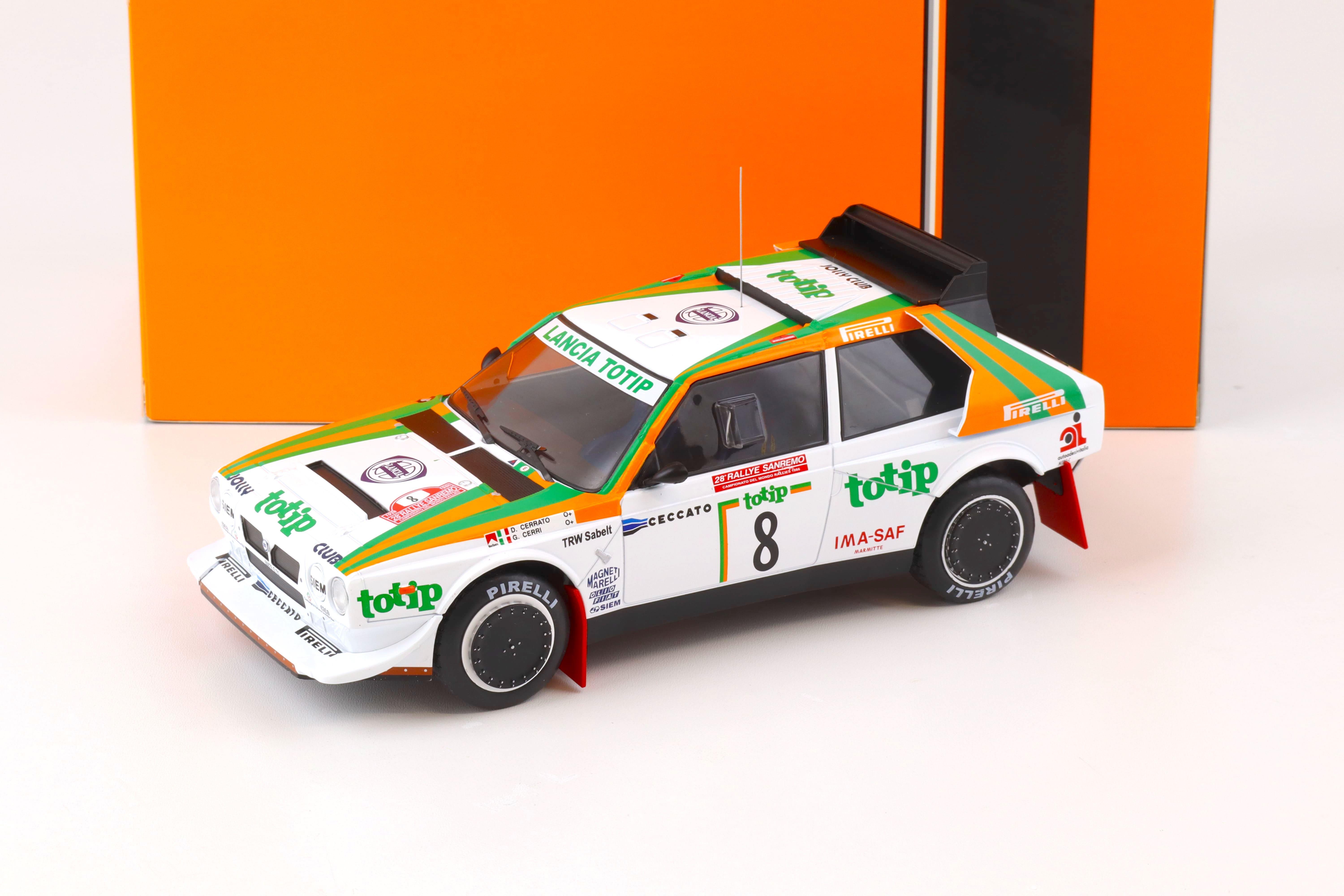 1:18 IXO Lancia Delta S4 #8 TOTIP Rally San Remo Cerrato/ Cerri #8