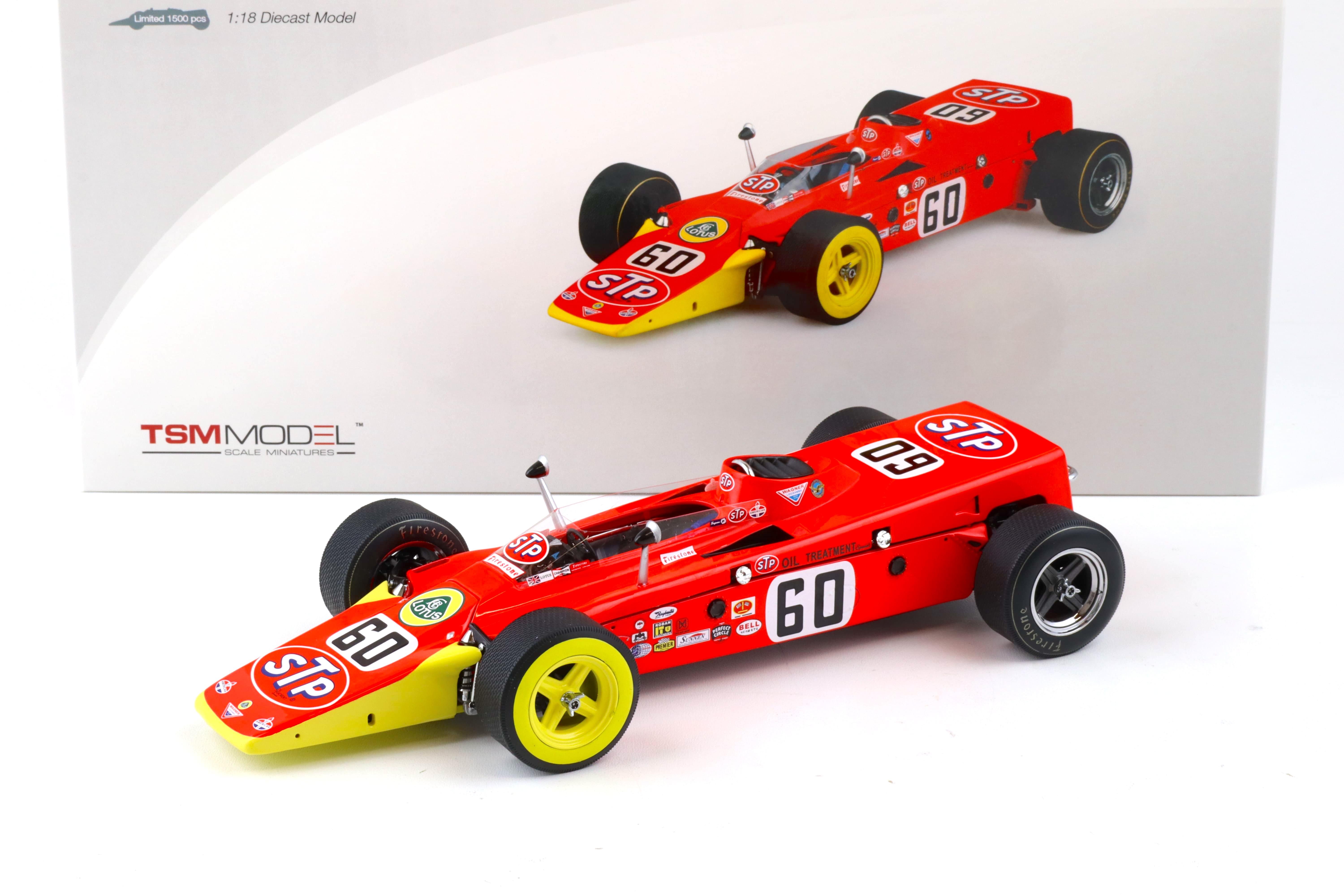 1:18 TSM Model 1968 Team Lotus Type 56 Indy 500 J.Leonard #60 Die-Cast