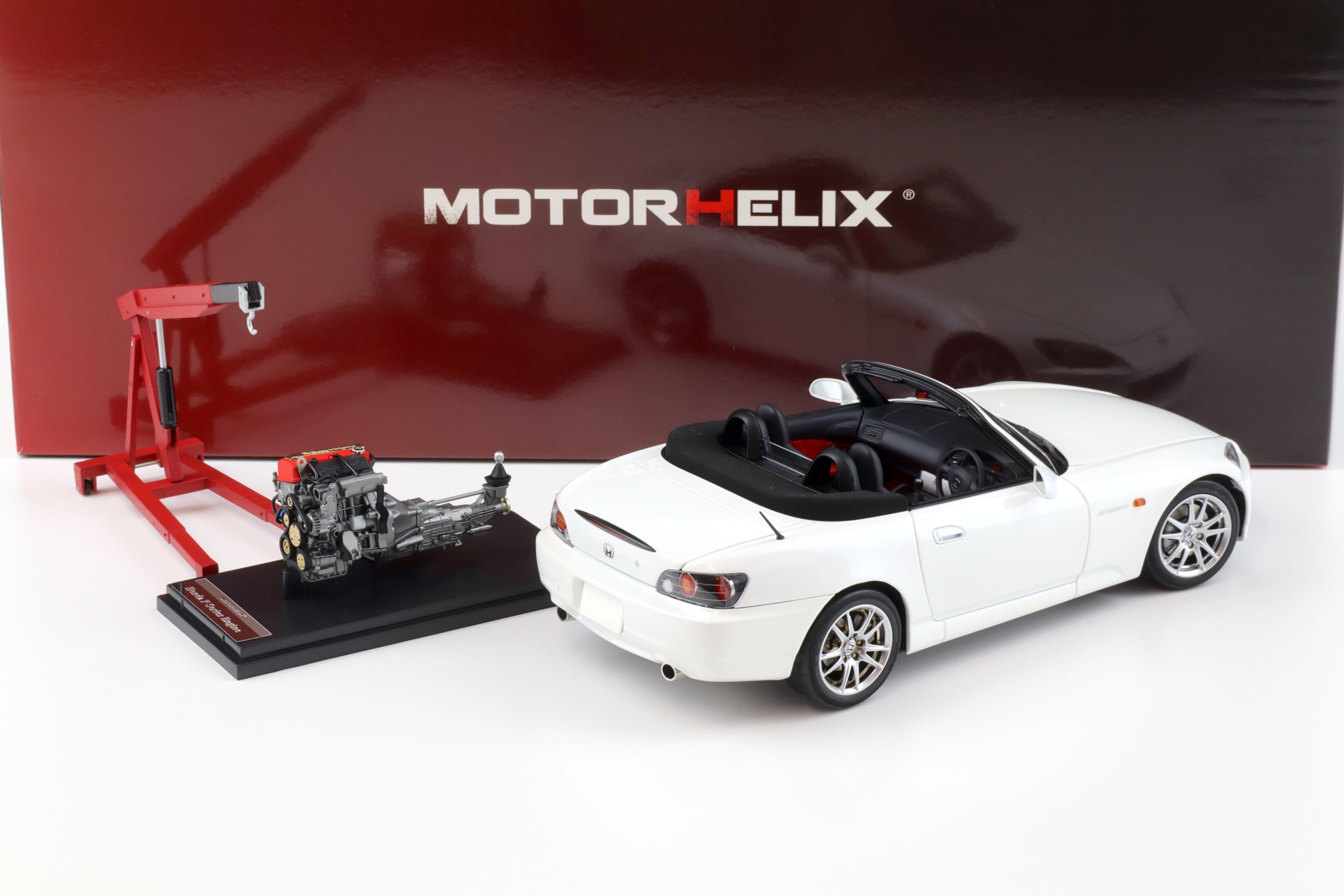 1:18 Motorhelix Honda S2000 (AP2) Grand Prix white + engine Diecast M85102