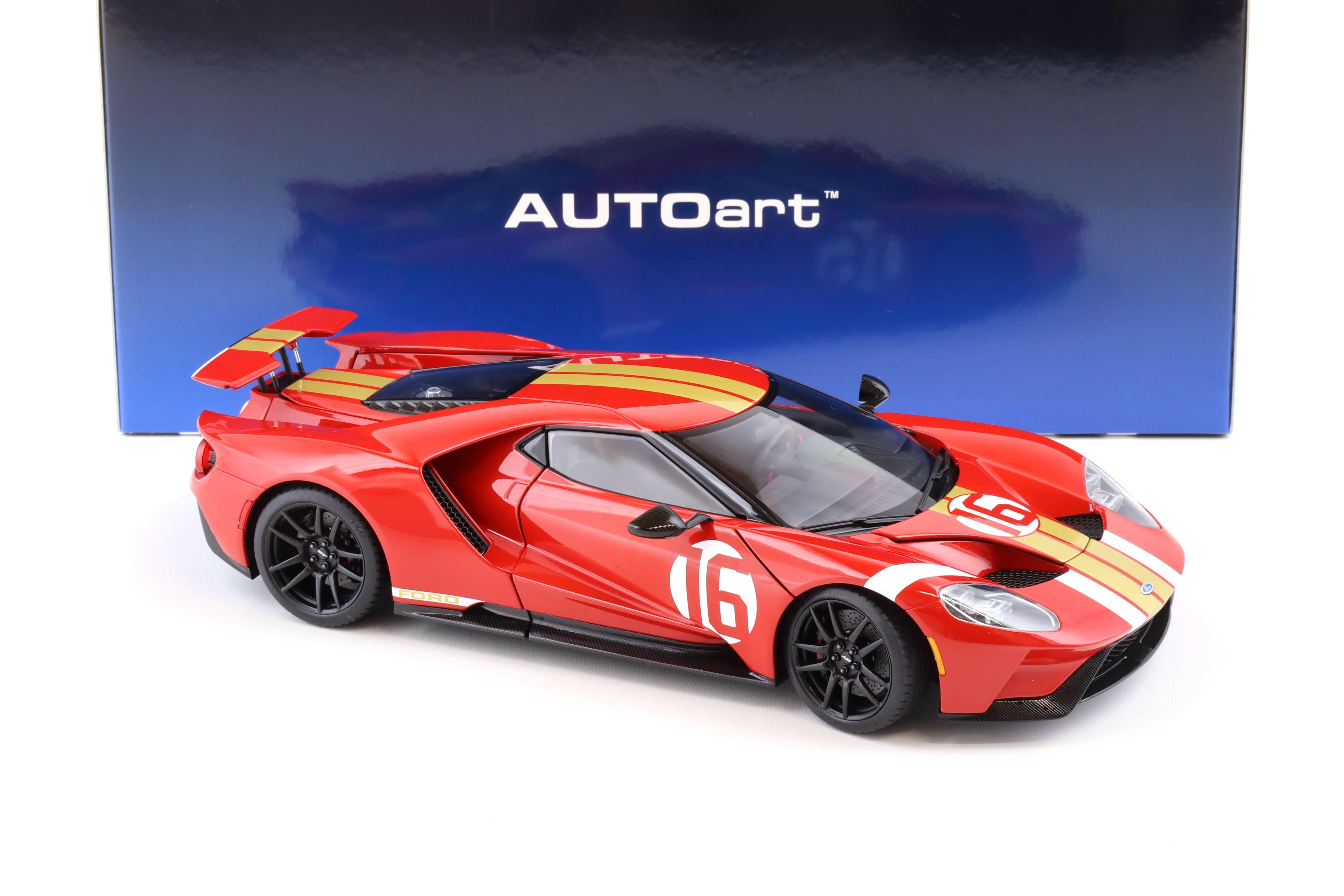 1:18 AUTOart Ford GT 2022 64 Heritage Edition Alan Mann red with gold stripes 72927