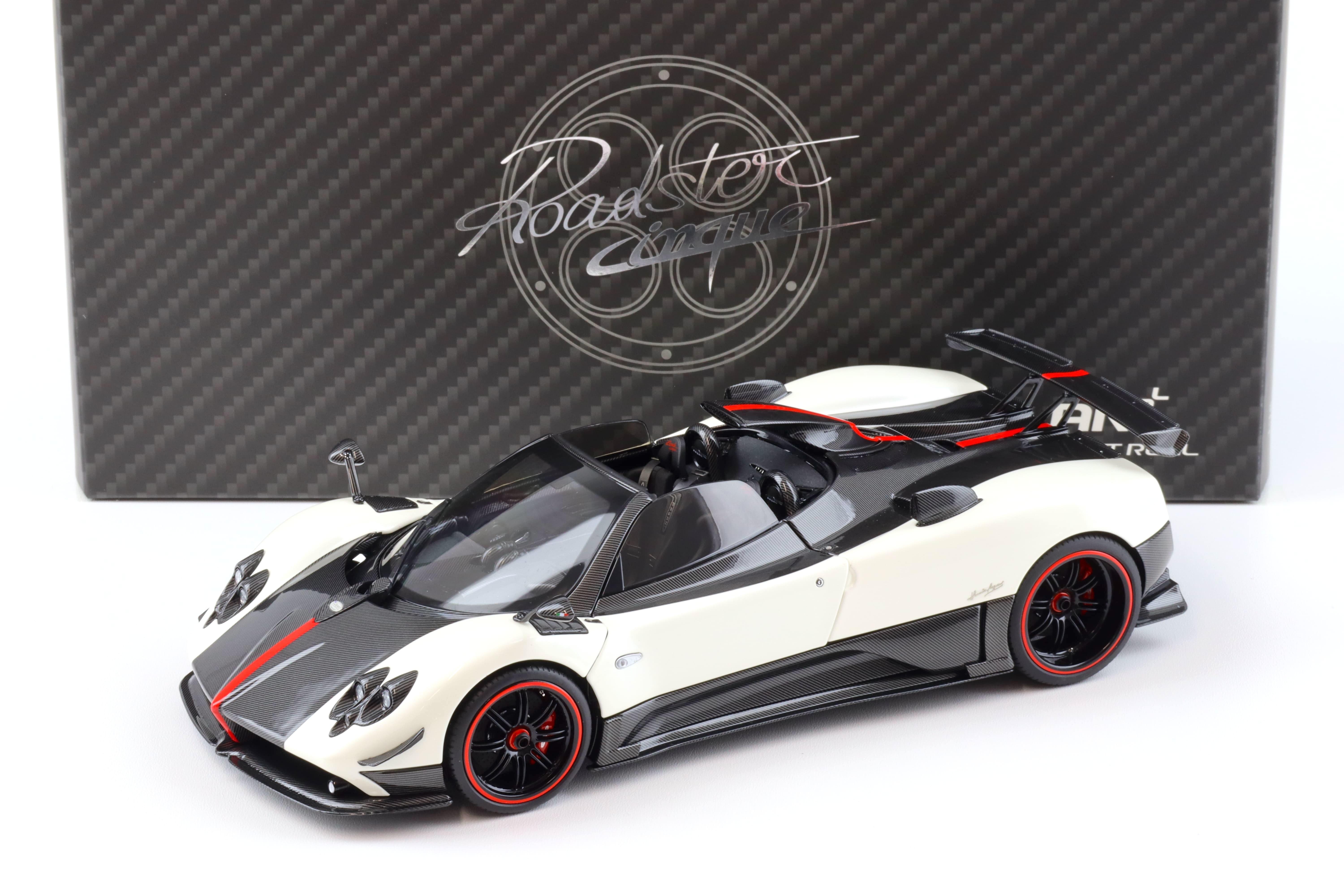 1:18 Almost Real Pagani Zonda Cinque Roadster 2009 Bianco Benny white