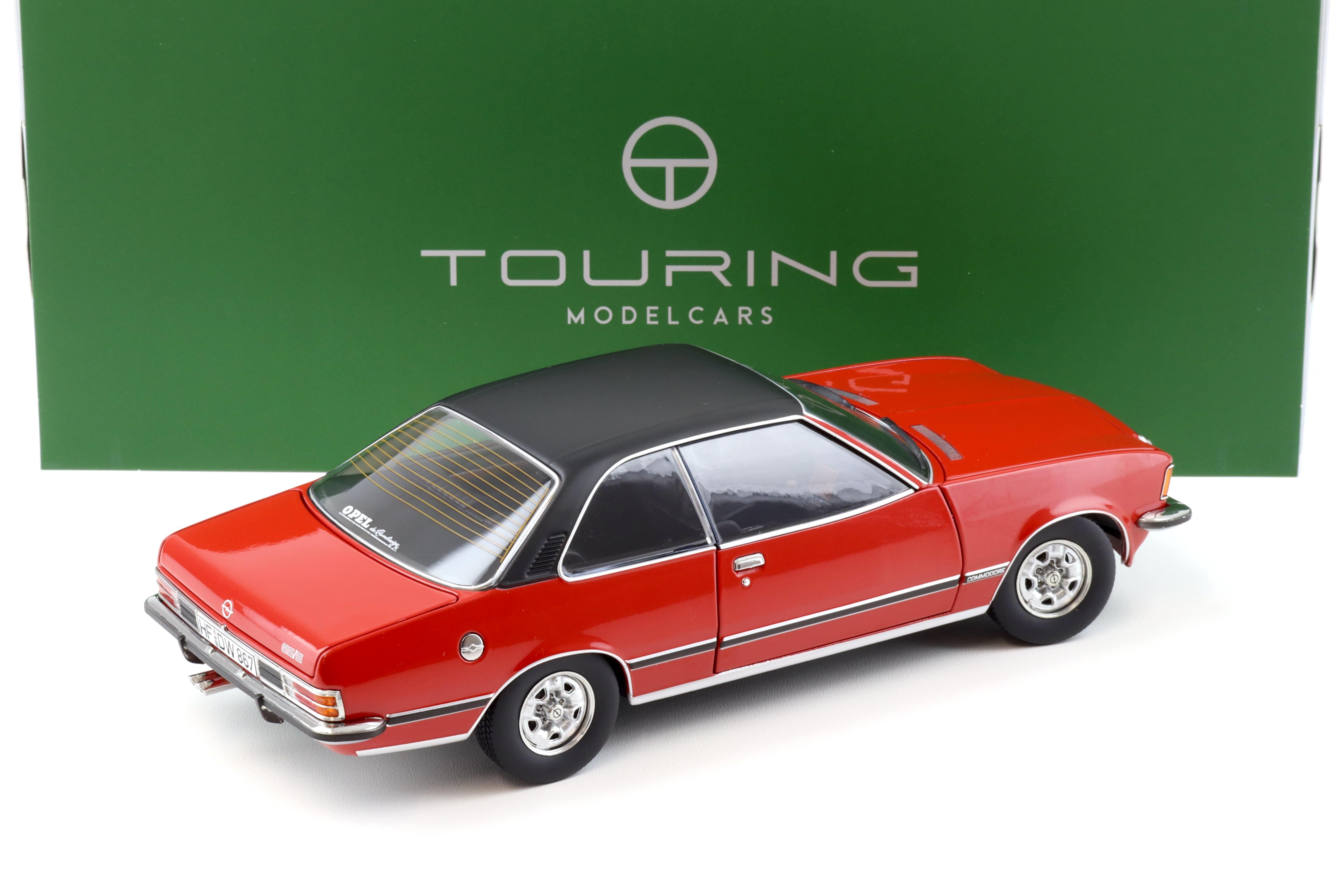 1:18 Touring Modelcars Opel Commodore B GS/E Coupe 1975 red/ black roof