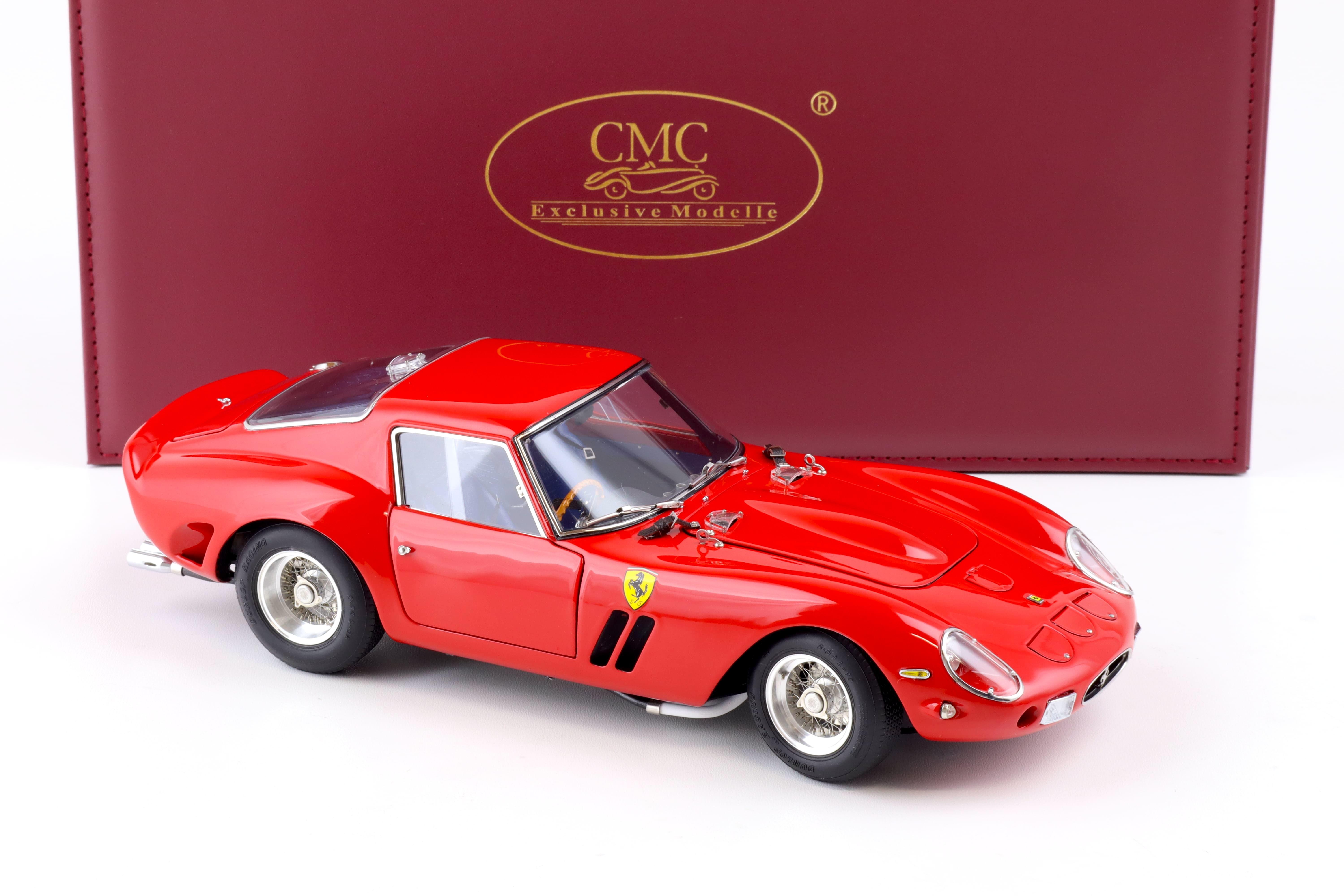 1:18 CMC Ferrari 250 GTO RHD 1963/64 London Motor Show Ron Fry red M-256