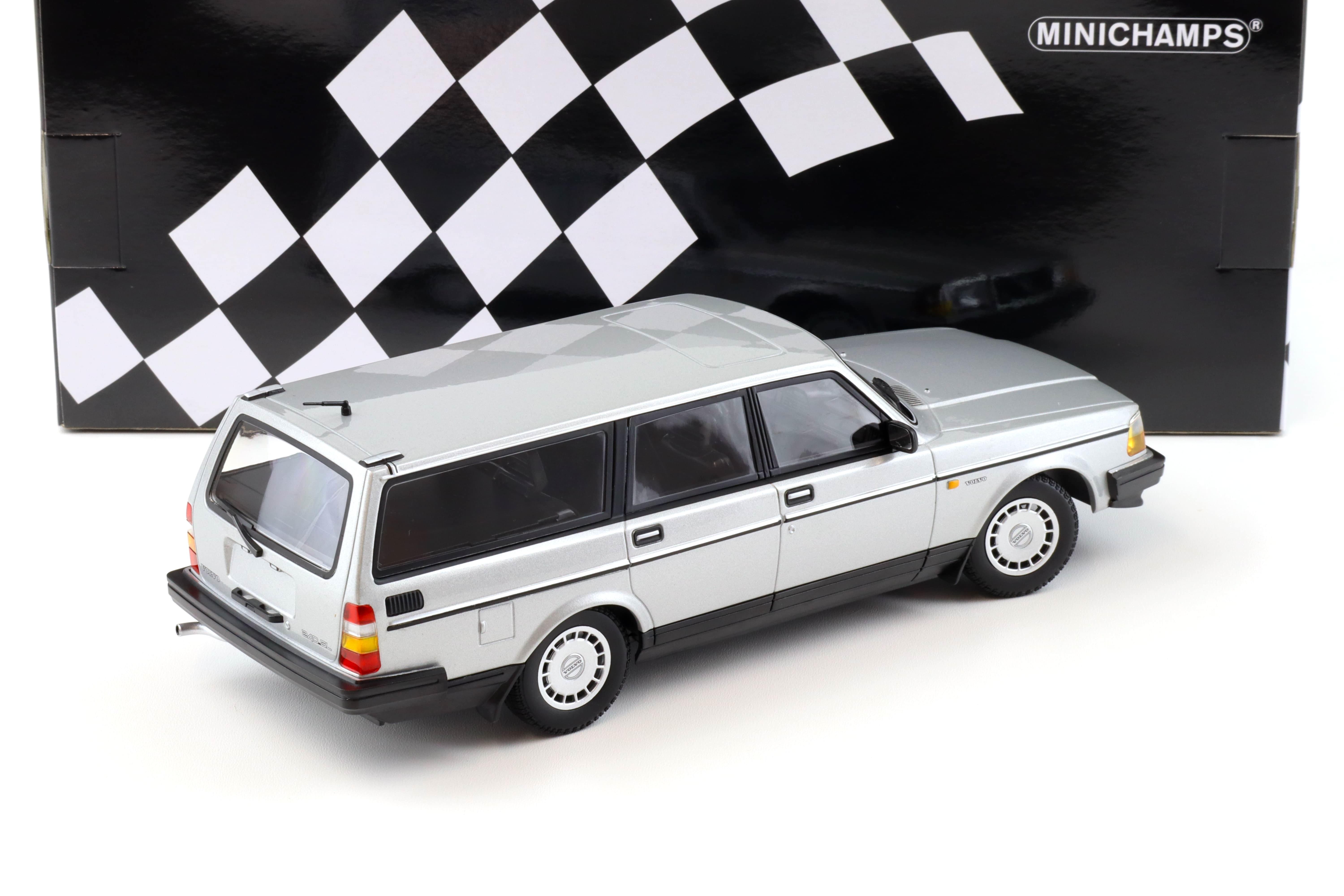 1:18 Minichamps Volvo 240 GL Break Estate 1986 silver metallic