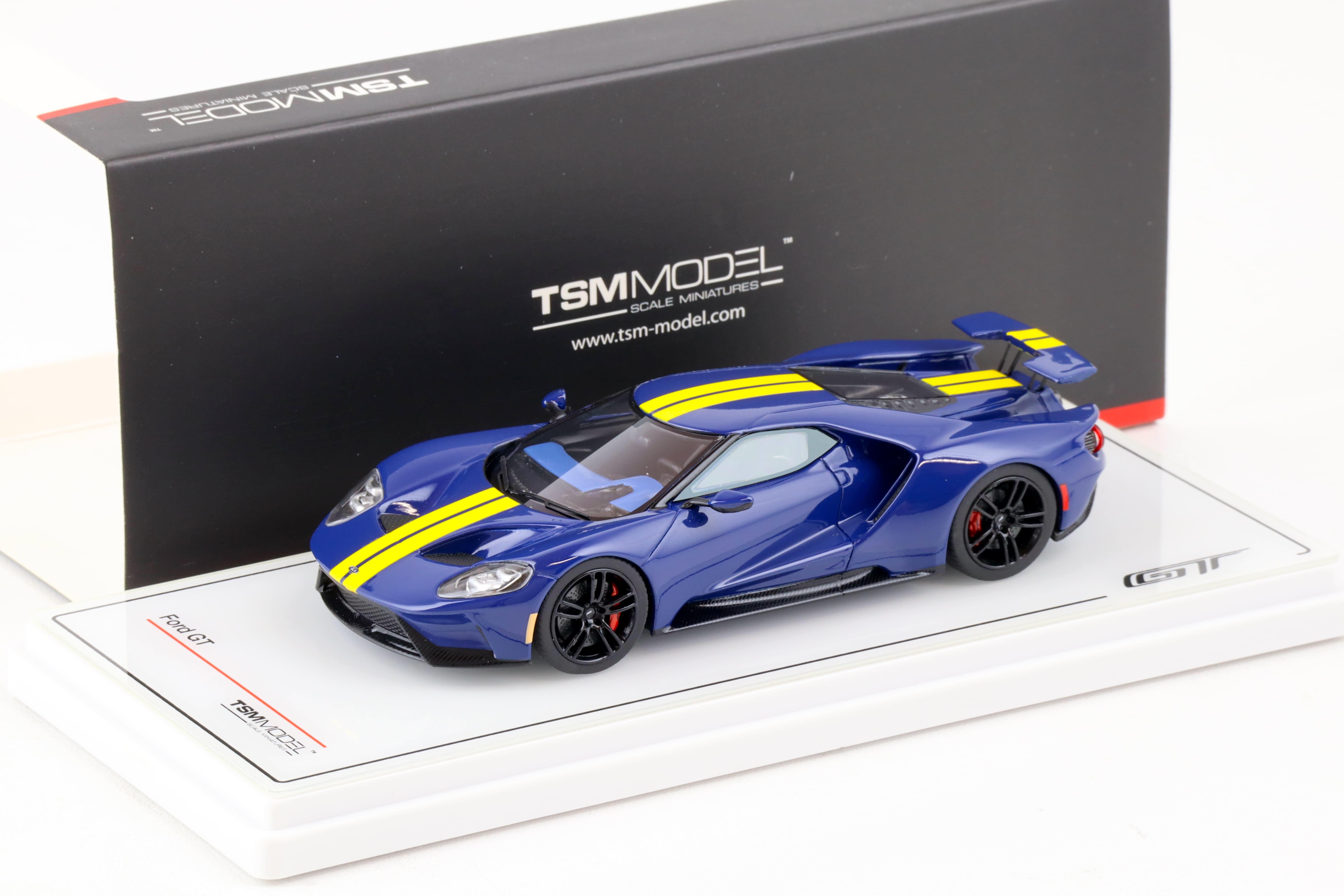 1:43 TSM Model Ford GT Sunoco blue with yellow stripe TSM430524