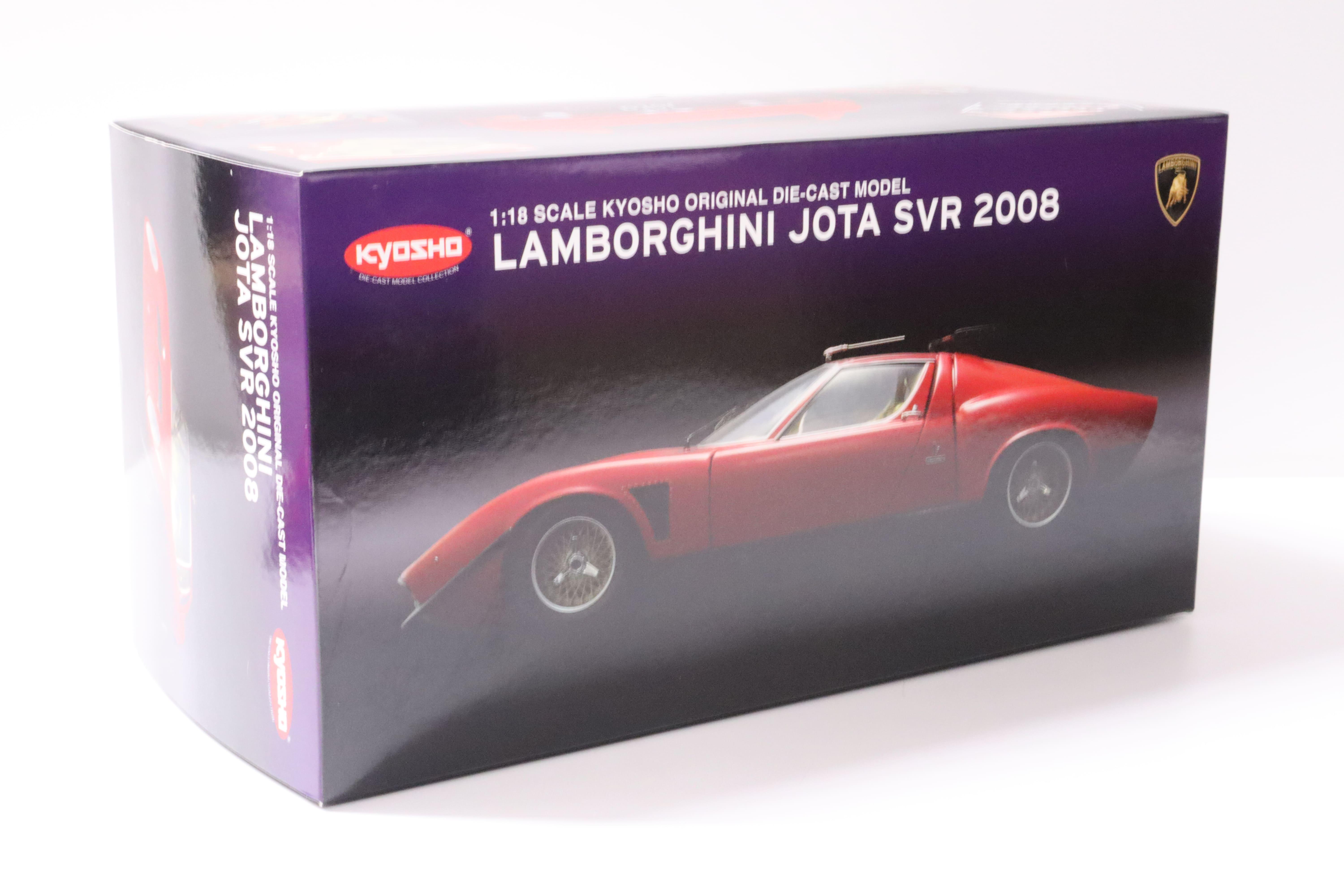 1:18 Kyosho Lamborghini Jota SVR 2008 red/ gold interior 