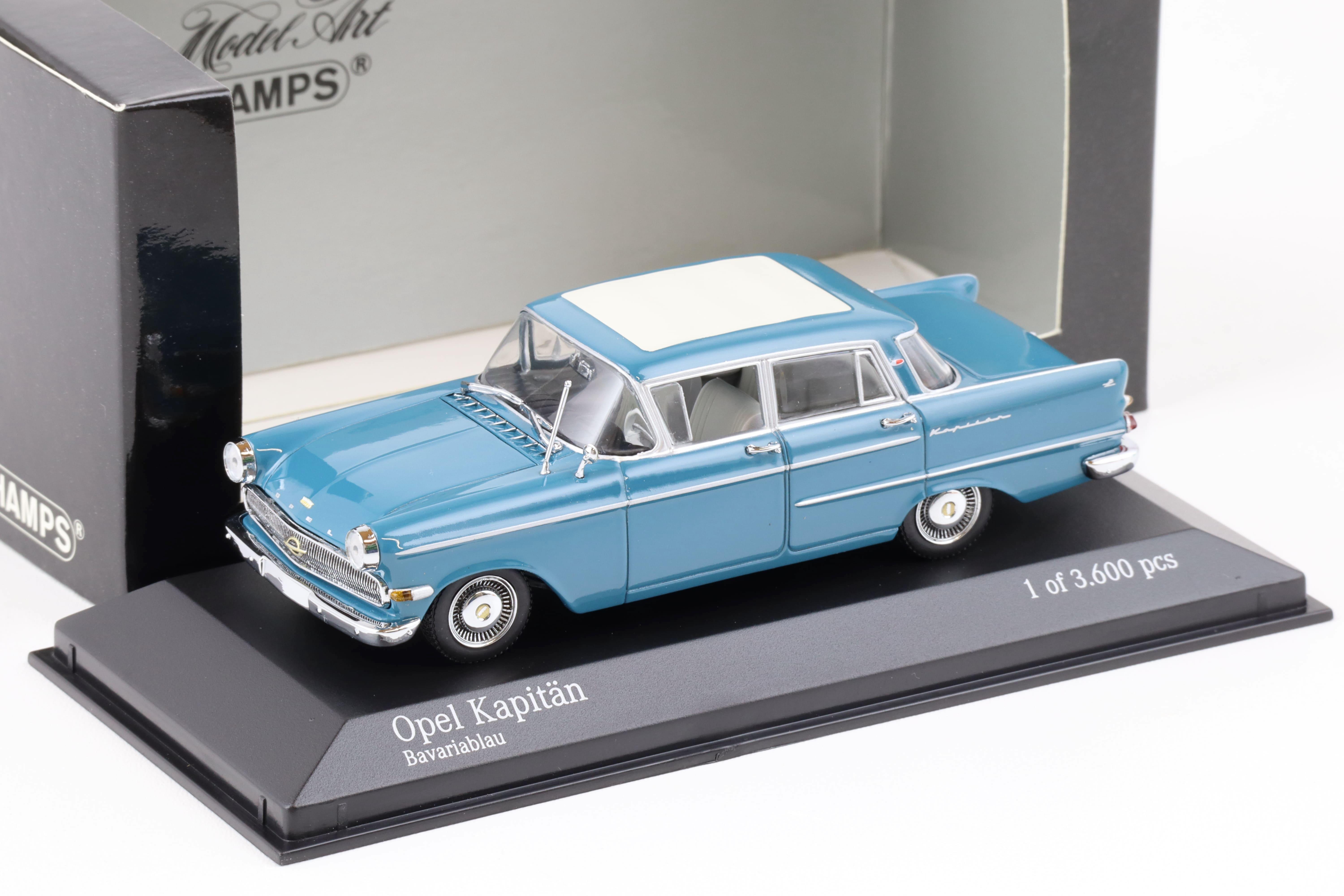 1:43 Minichamps Opel Kapitän 1959-63 Bavaria blue