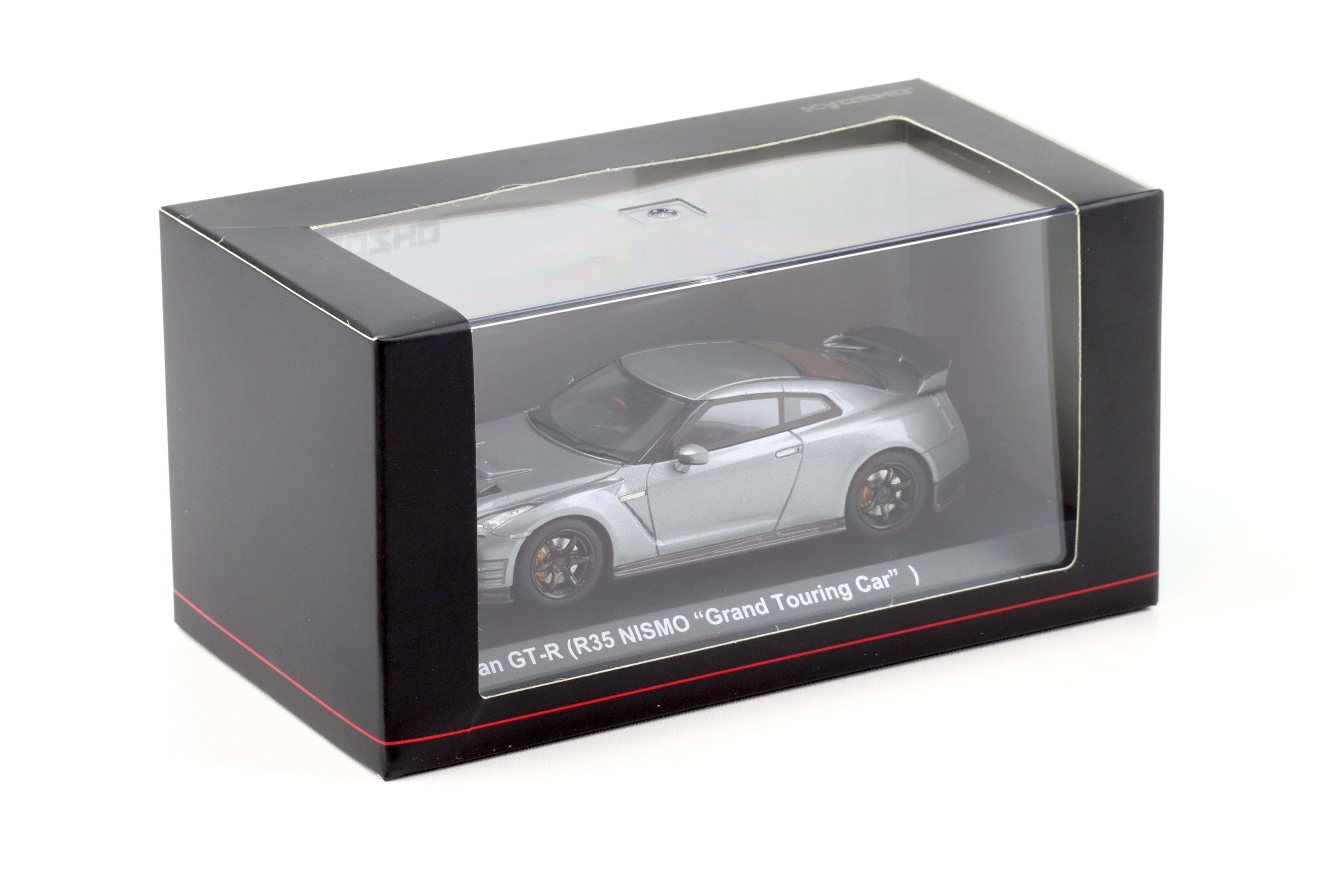 1:43 Kyosho Nissan GT-R R35 Nismo Grand Touring Car grey metallic KSR43110GR