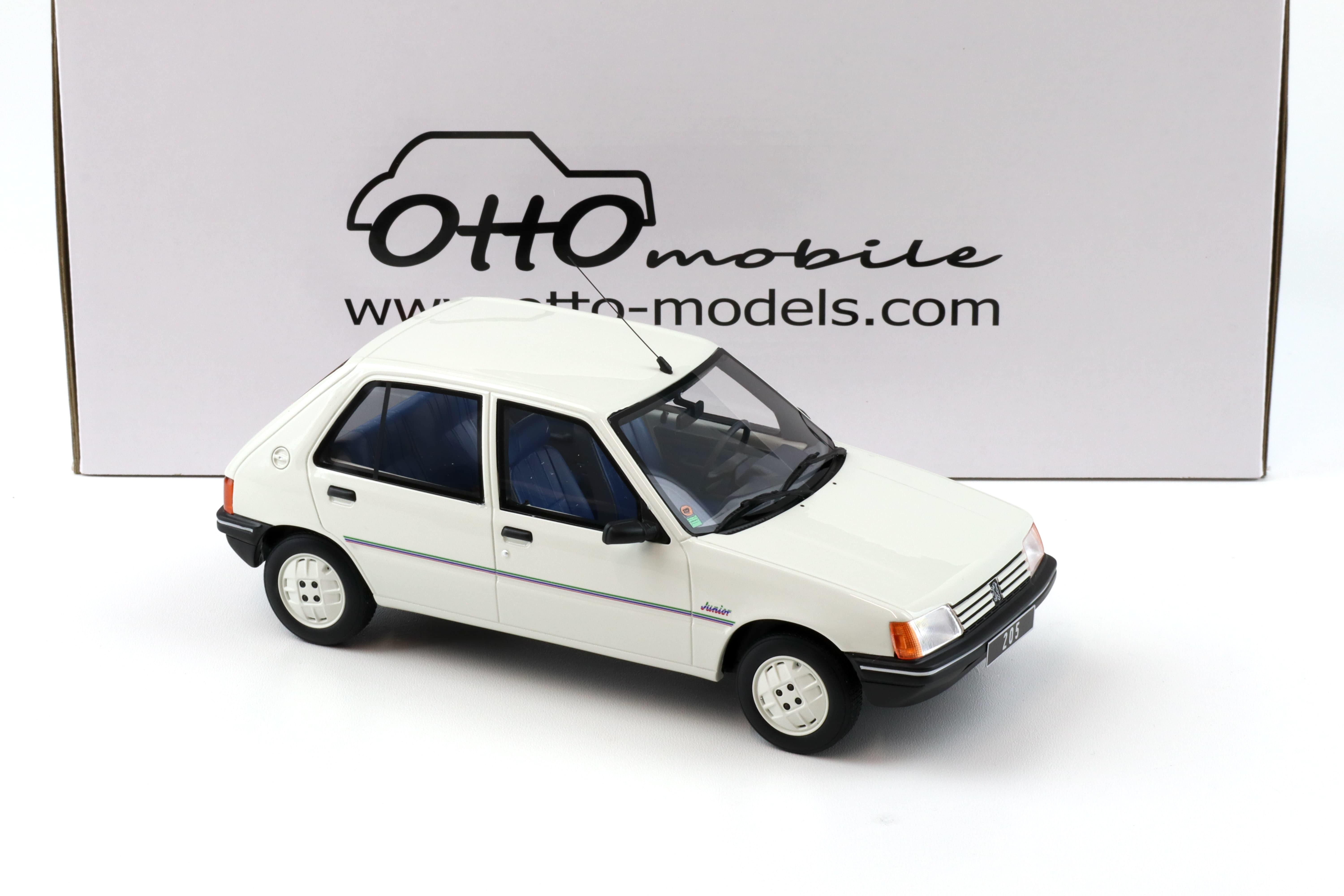 1:18 OTTO mobile OT463 Peugeot 205 Junior white 1988