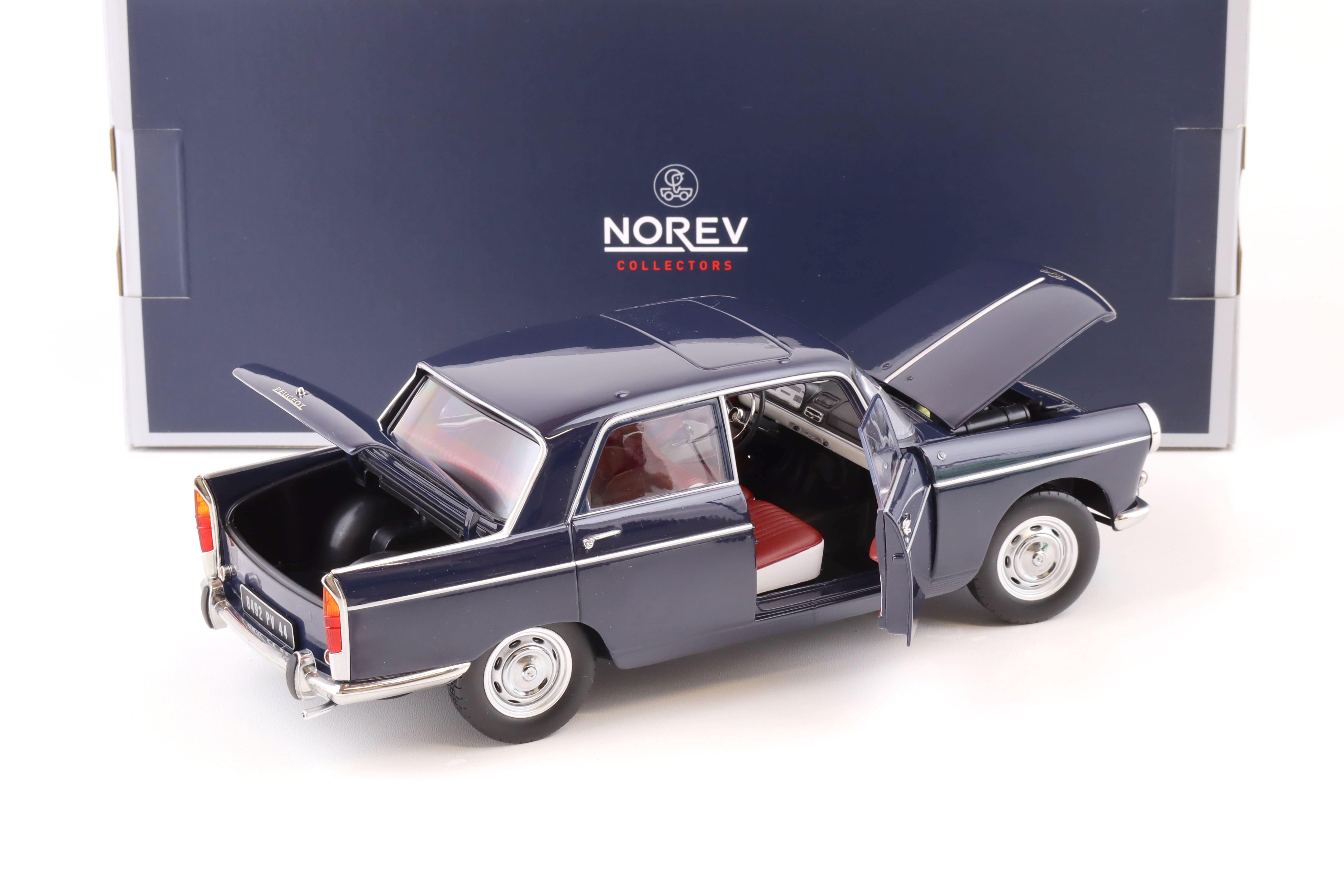 1:18 Norev Peugeot 404 Sedan 1965 Amiral blue 184836