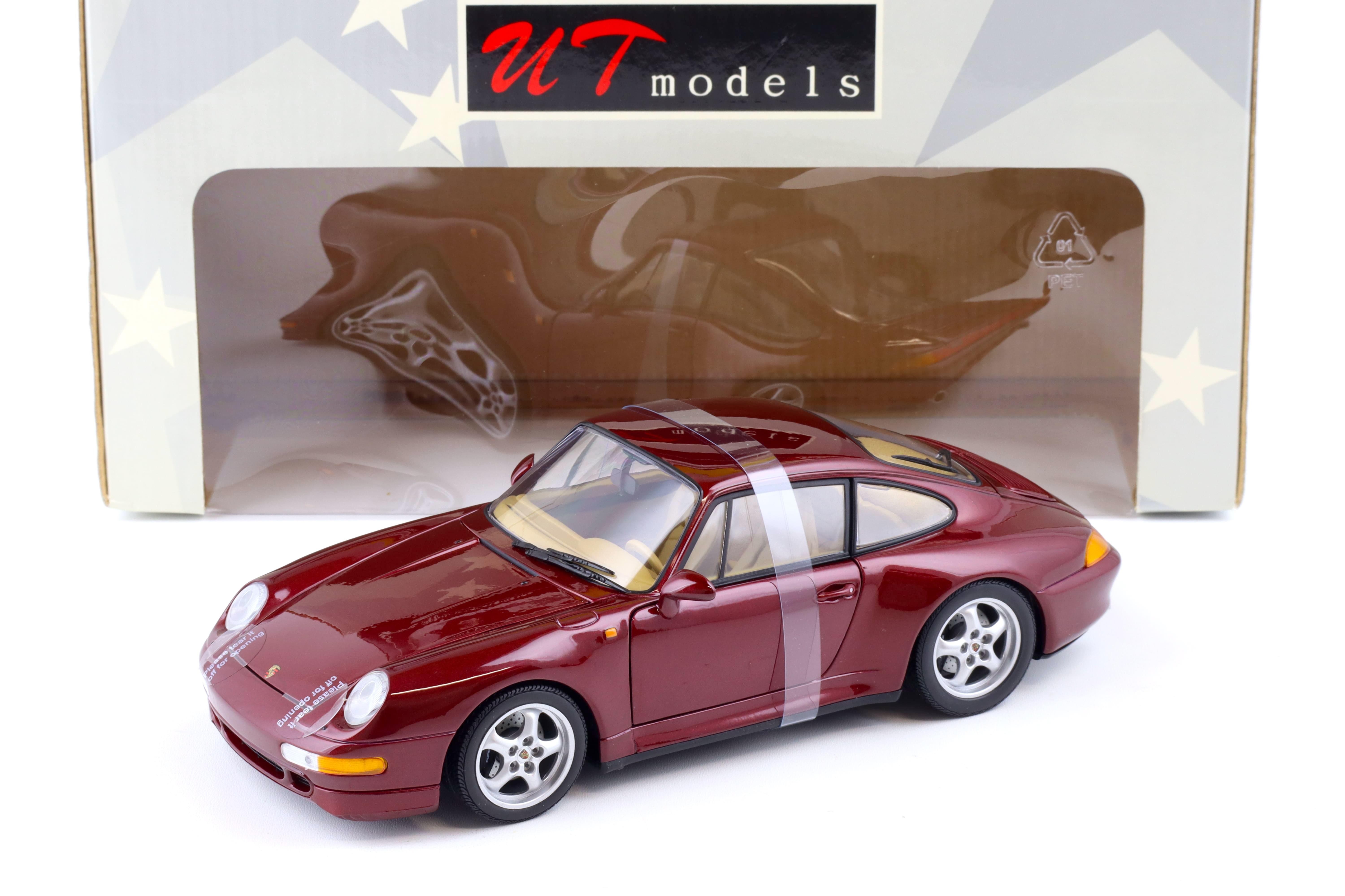 1:18 UT Models Porsche 911 (993) Carrera S Coupe metallic red 27827