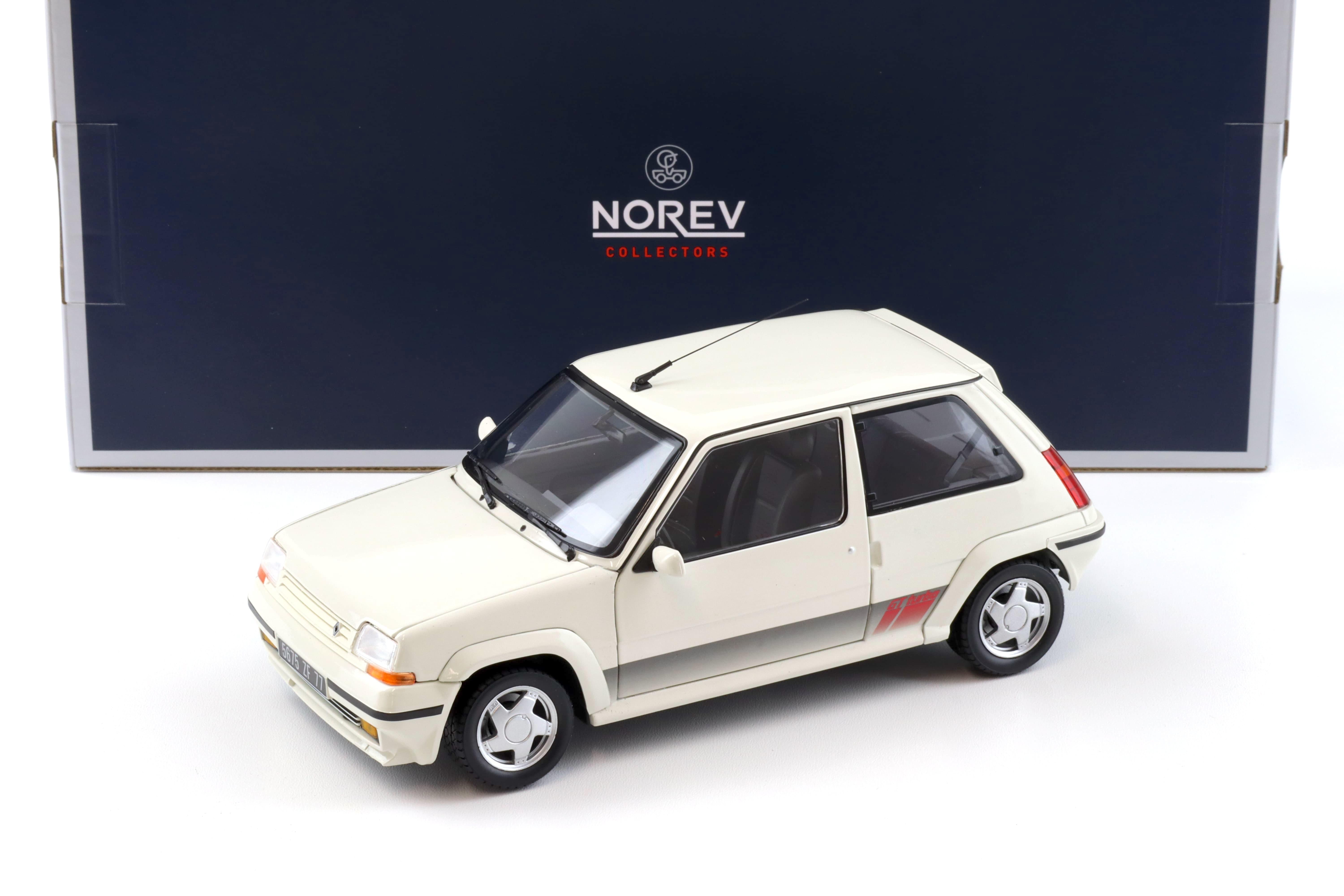 1:18 Norev Renault 5 GT Turbo Phase 2 Panda white 1989