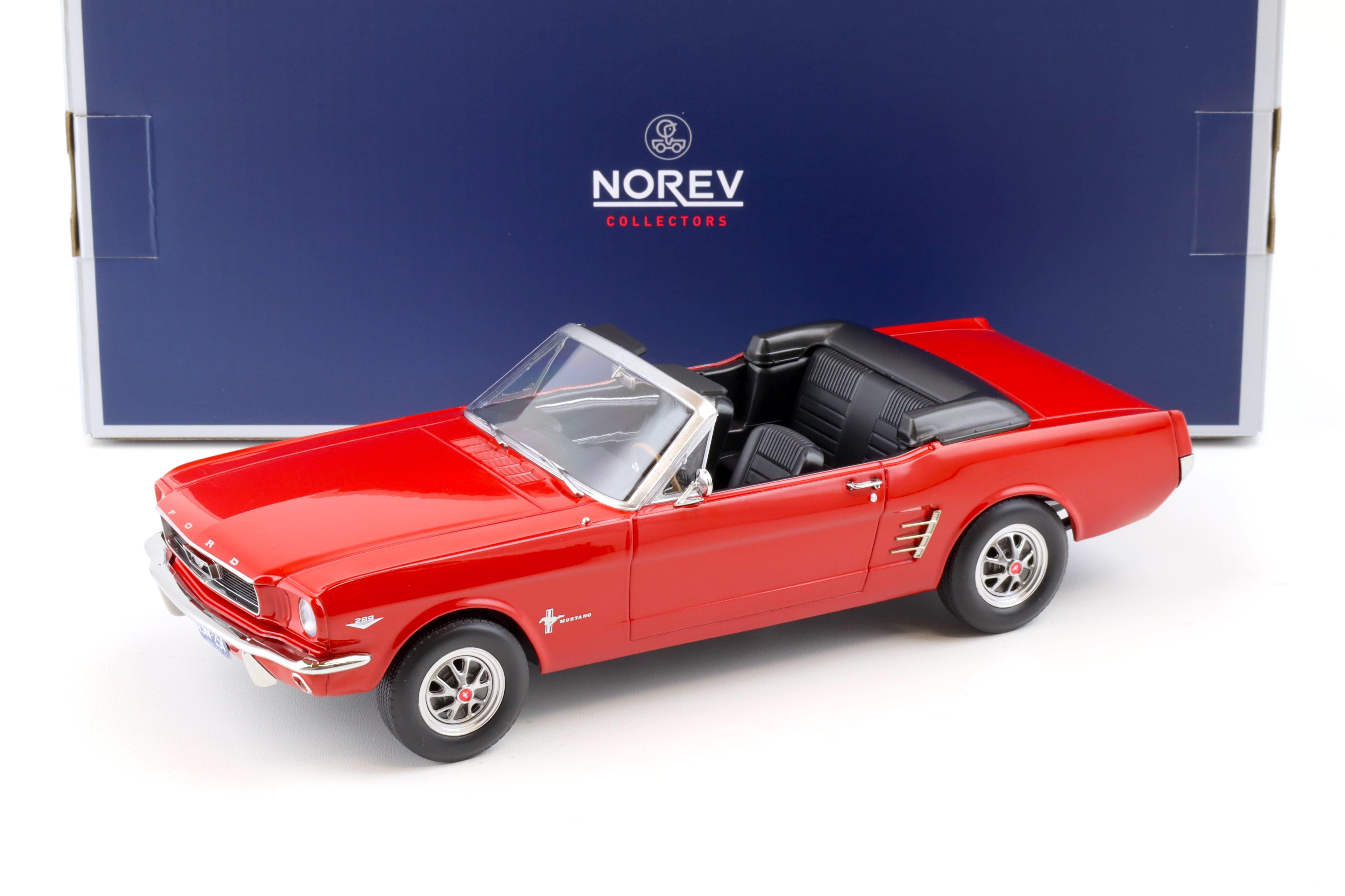 1:18 Norev Ford Mustang Convertible 1966 red