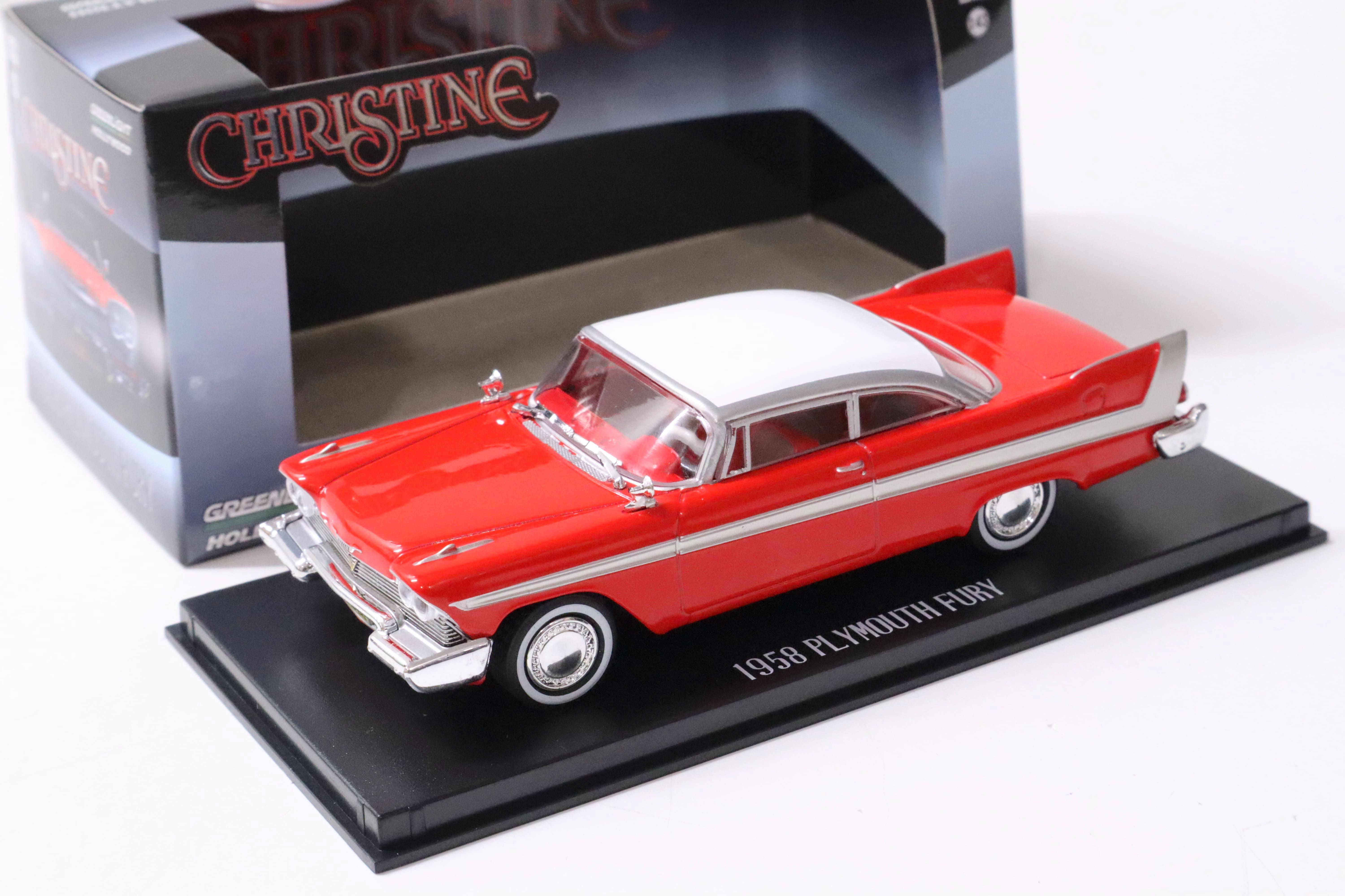 1:43 Greenlight 1958 Plymouth Fury CHRISTINE red/ white roof