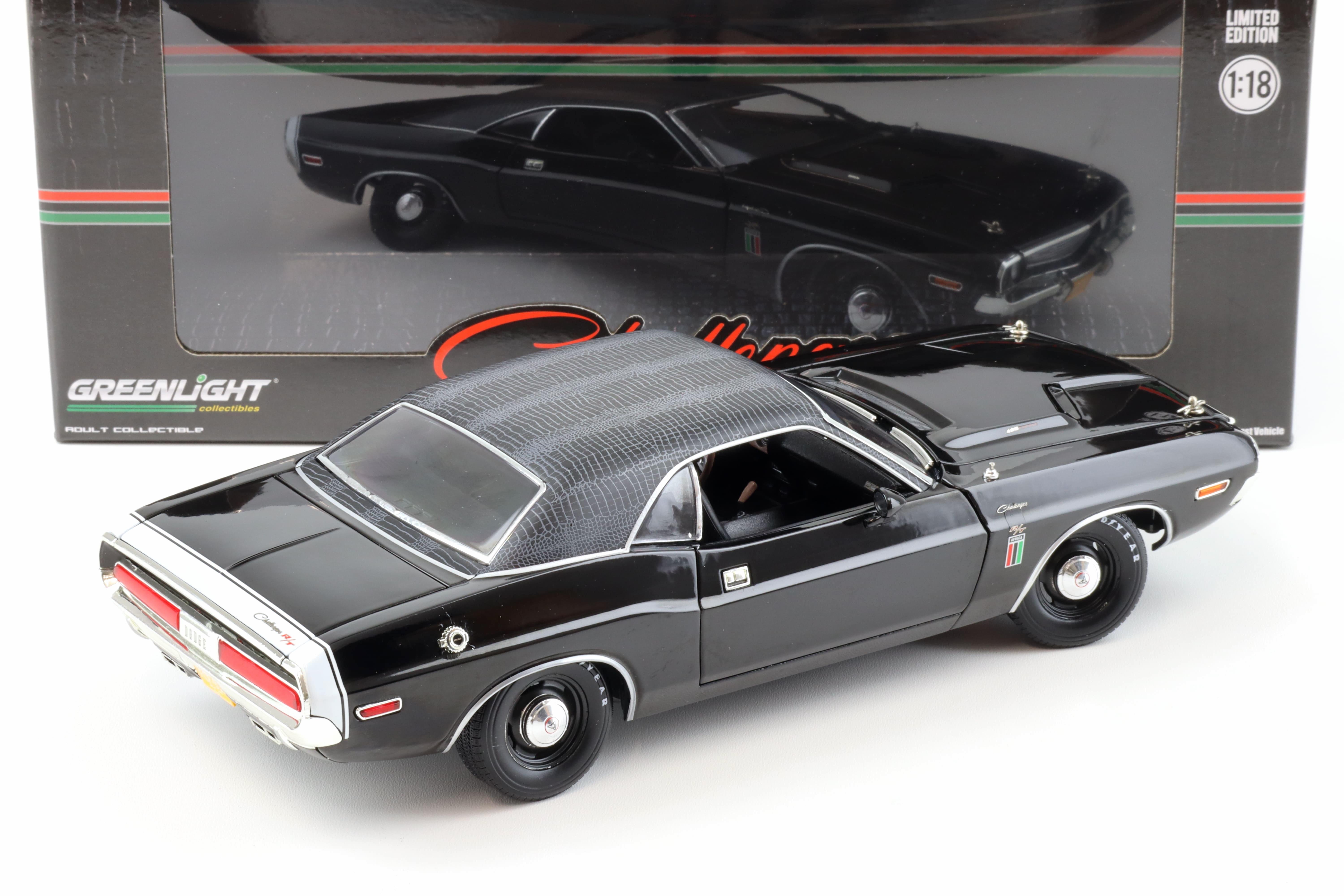 1:18 Greenlight 1970 Dodge Challenger R/T 426 Hemi Coupe THE BLACK GHOST