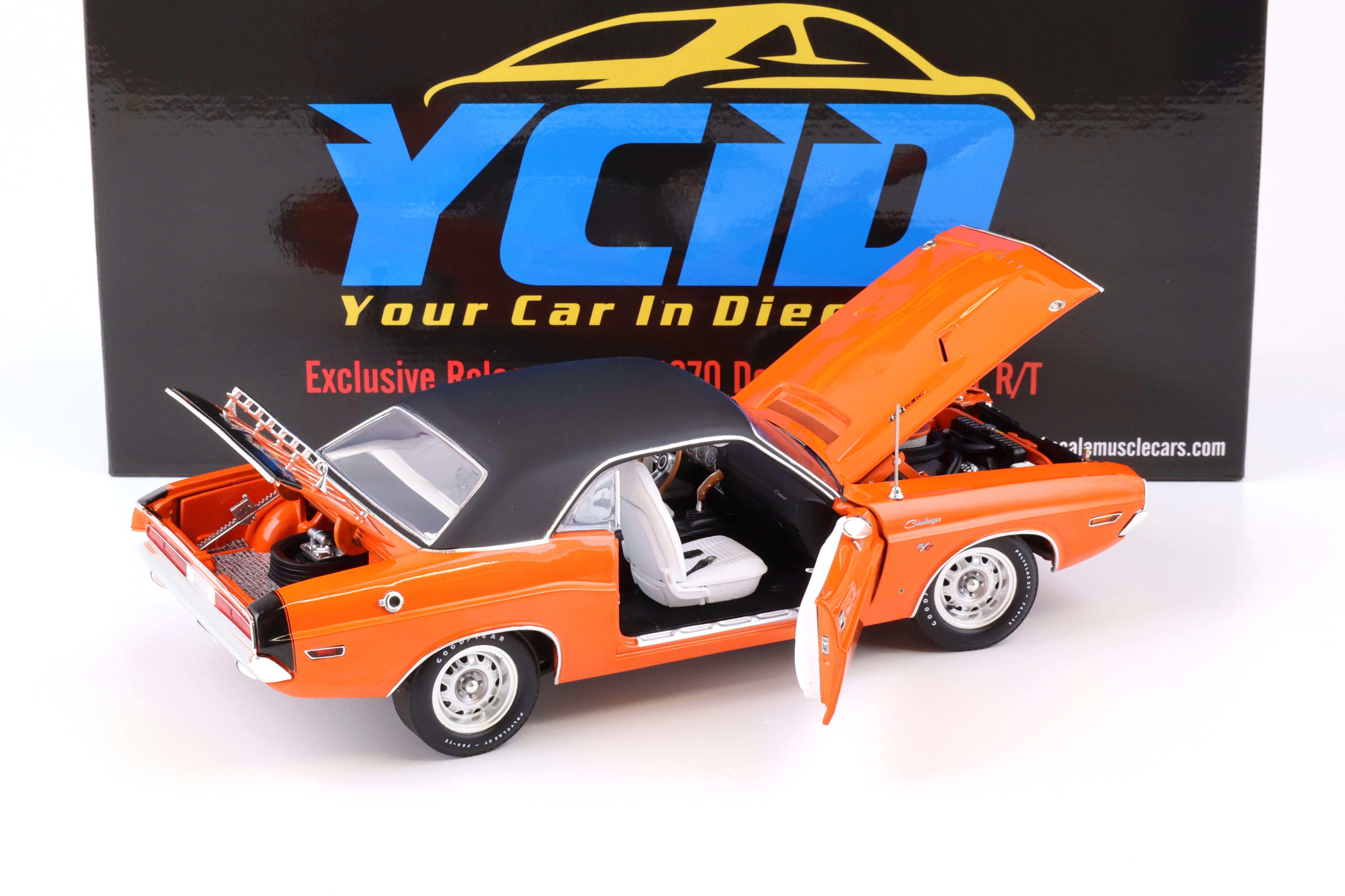 1:18 ACME 1970 Dodge Challenger R/T 425 Hemi orange with vinyl roof YCID Exclusive