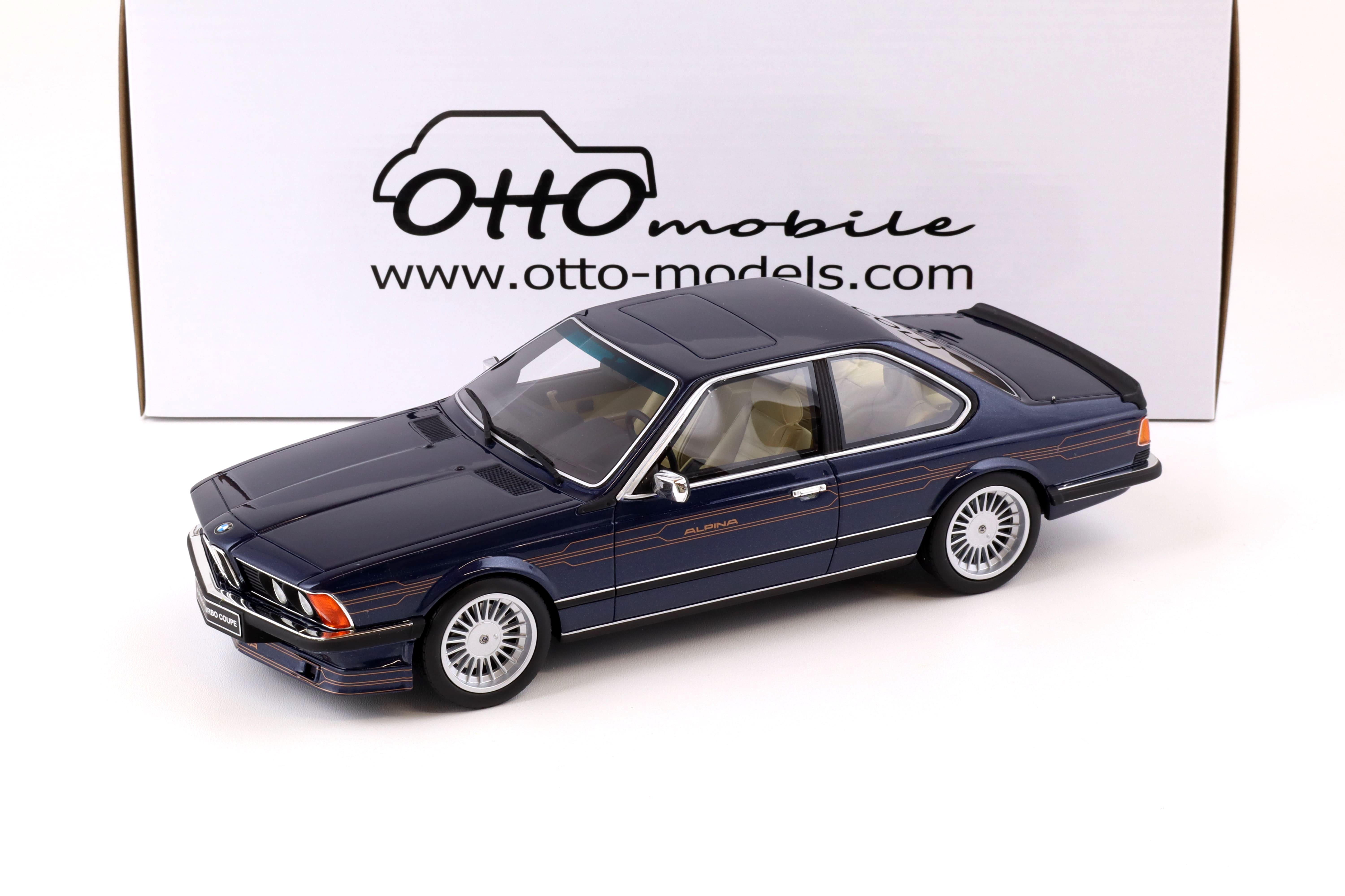 1:18 OTTO mobile OT163 BMW 6-Series Alpina B7 Bi-Turbo Coupe 1985 dark blue