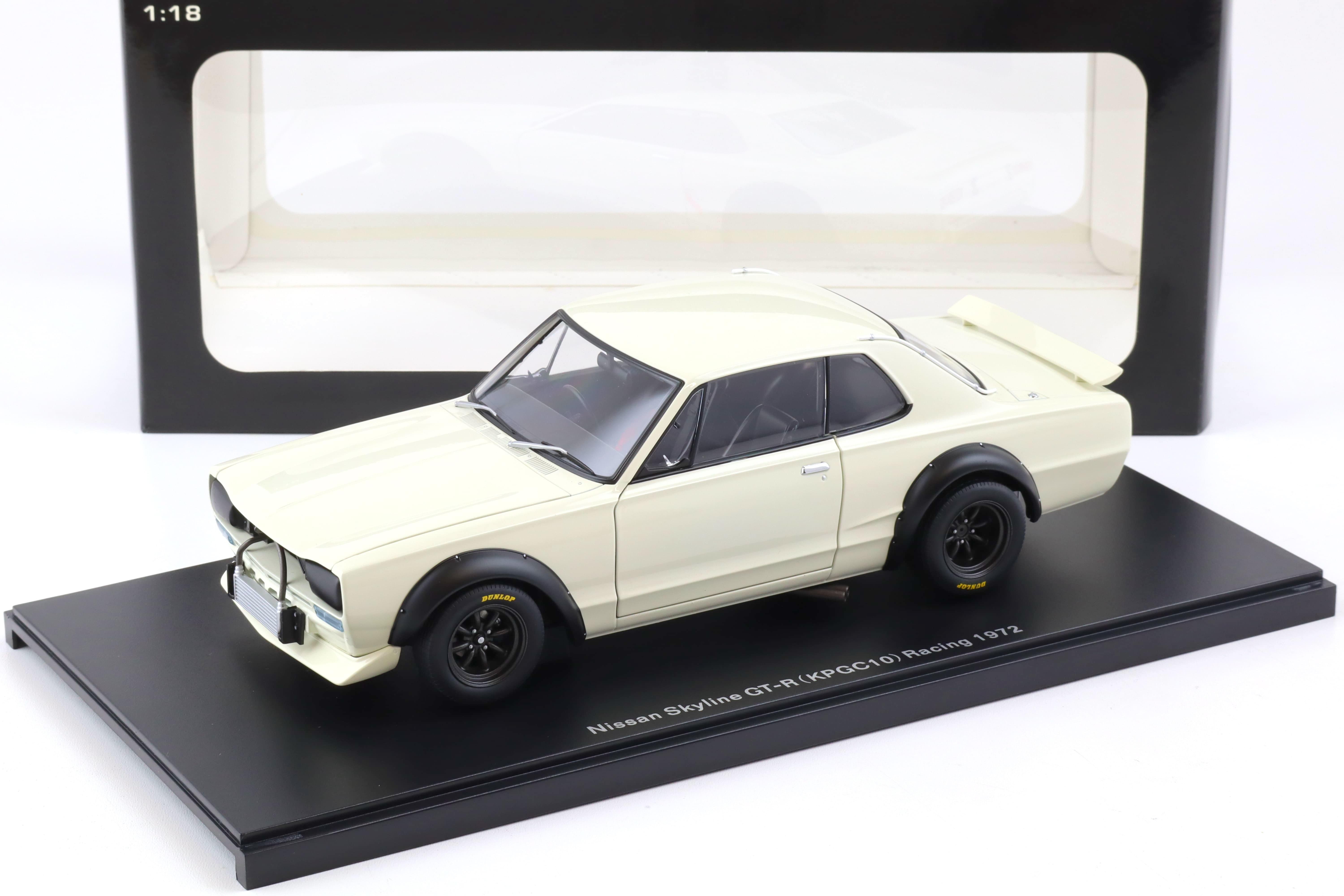 1:18 AUTOart Nissan Skyline GT-R (KPGC-10) Racing 1972 white 87279