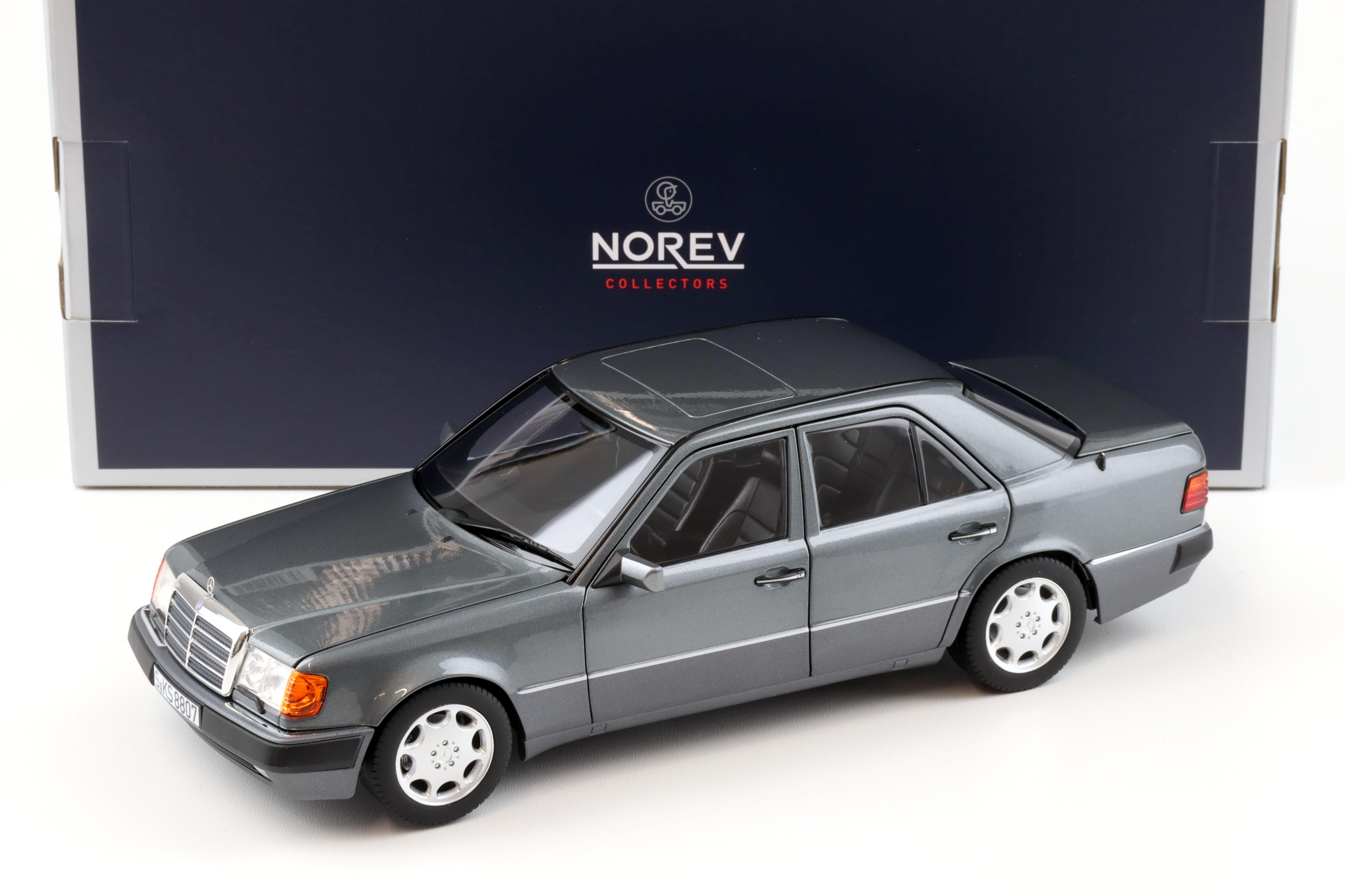 1:18 Norev Mercedes 500 E W124 5.0 V8 Limousine 1990 pearl grey metallic 183946