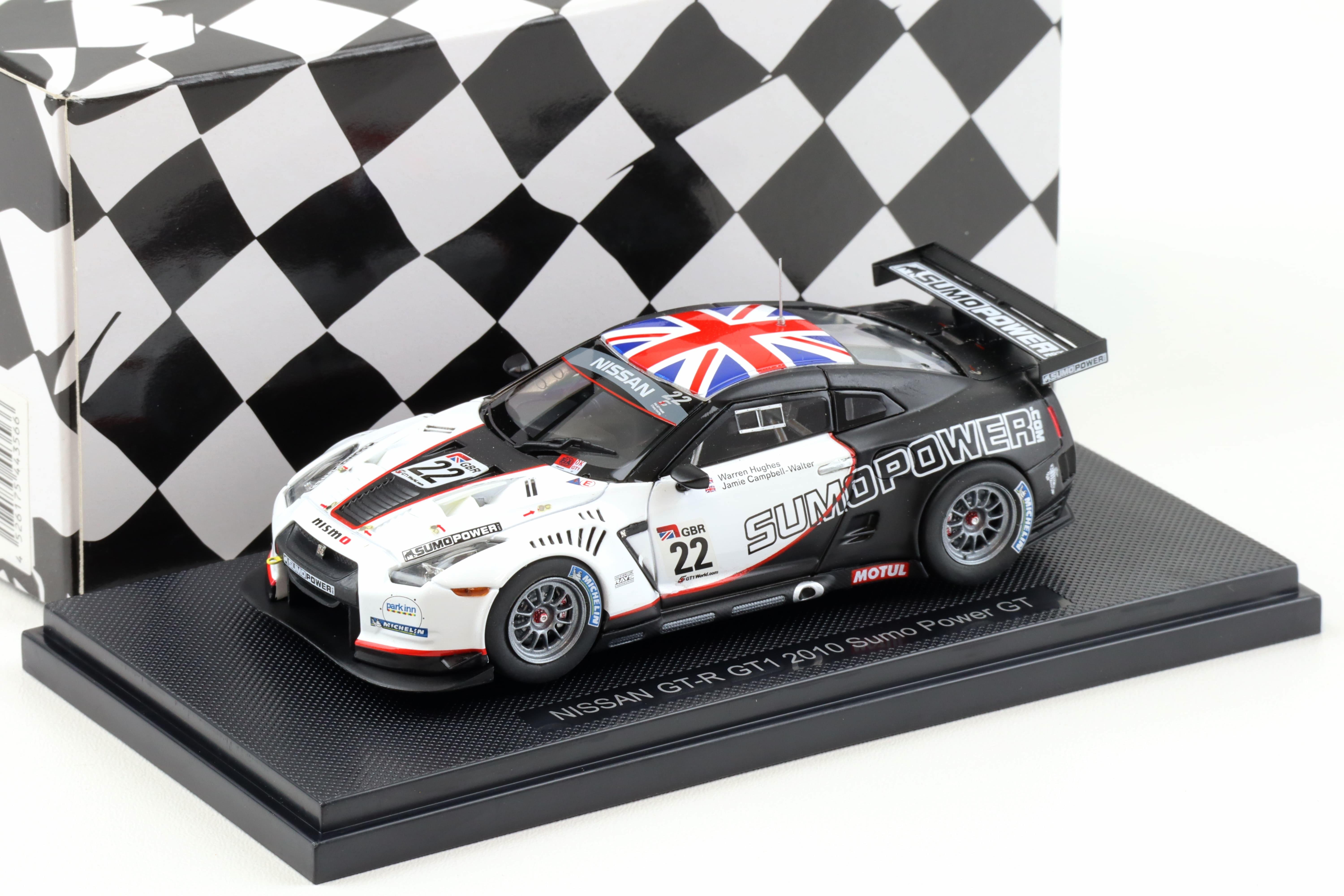 1:43 Ebbro Nissan GT-R GT1 2010 Sumo Power GT #22 Hughes/ Campbell-Walter