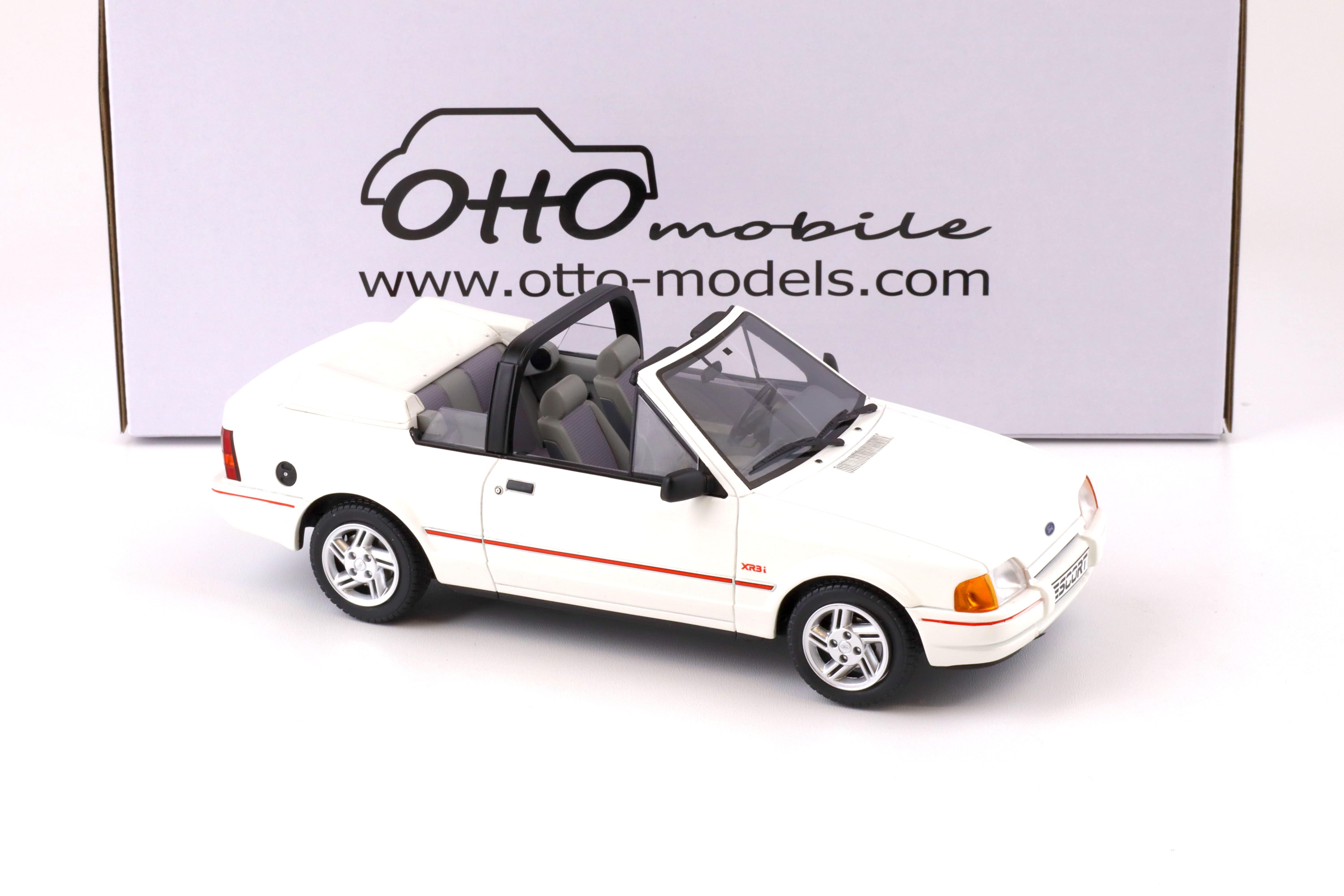 1:18 OTTO mobile OT398 Ford Escort MK4 XR3i Cabriolet white 1986