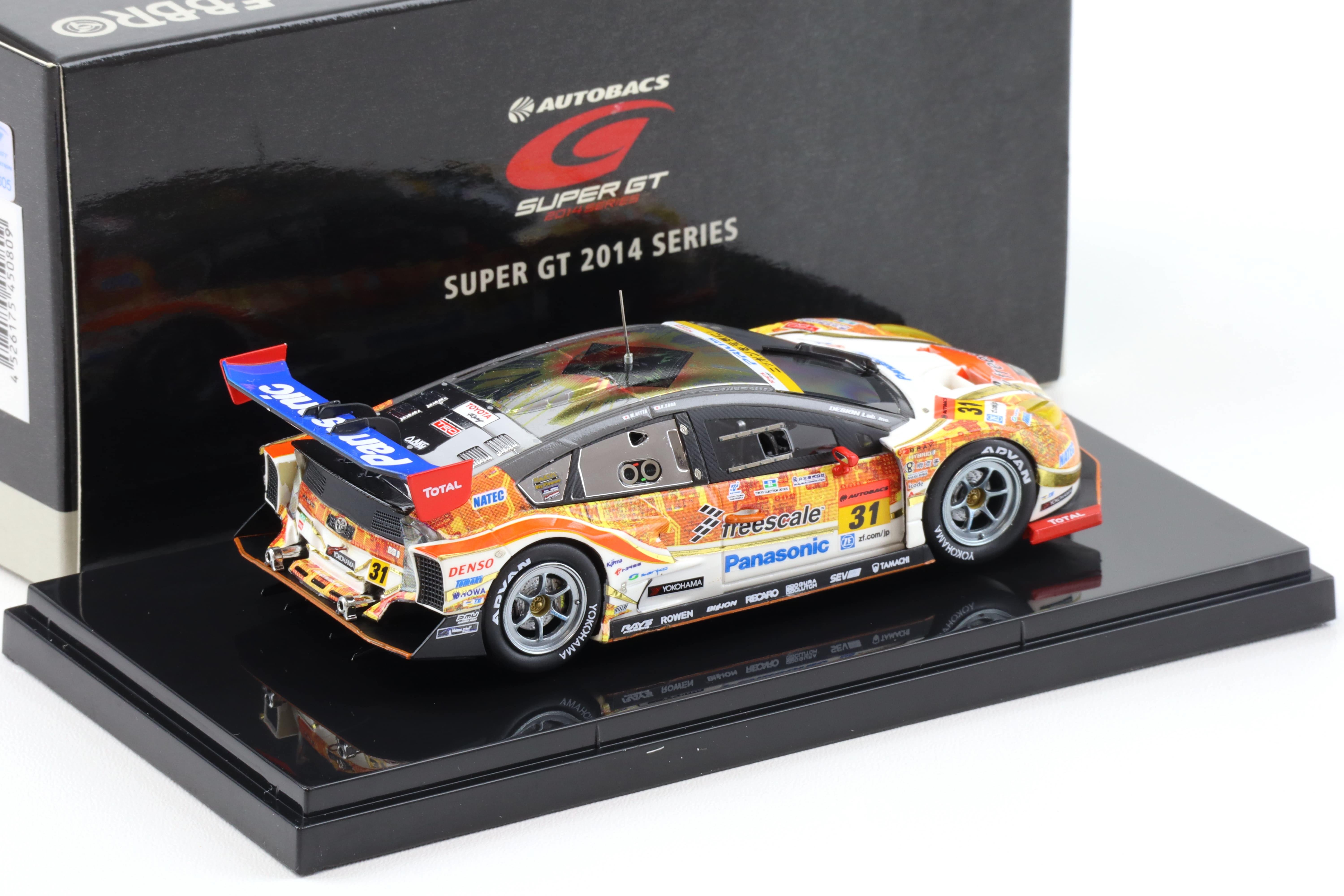 1:43 Ebbro Toyota Prius Super GT300 OGT Panasonic Prius 2014 #31 Nitta/ Saga