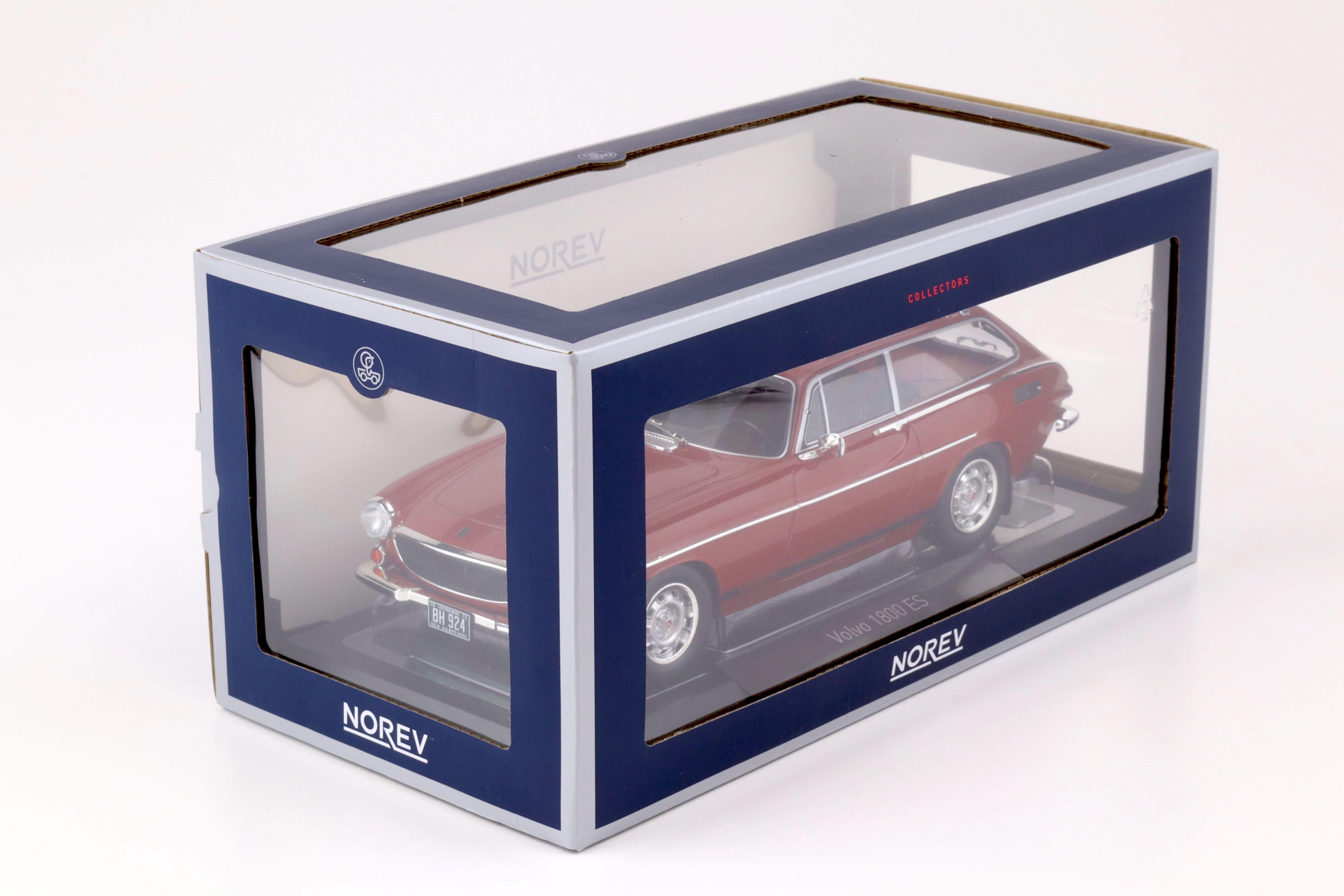 1:18 Norev Volvo 1800 ES US Version 1972 red with lower side stripes