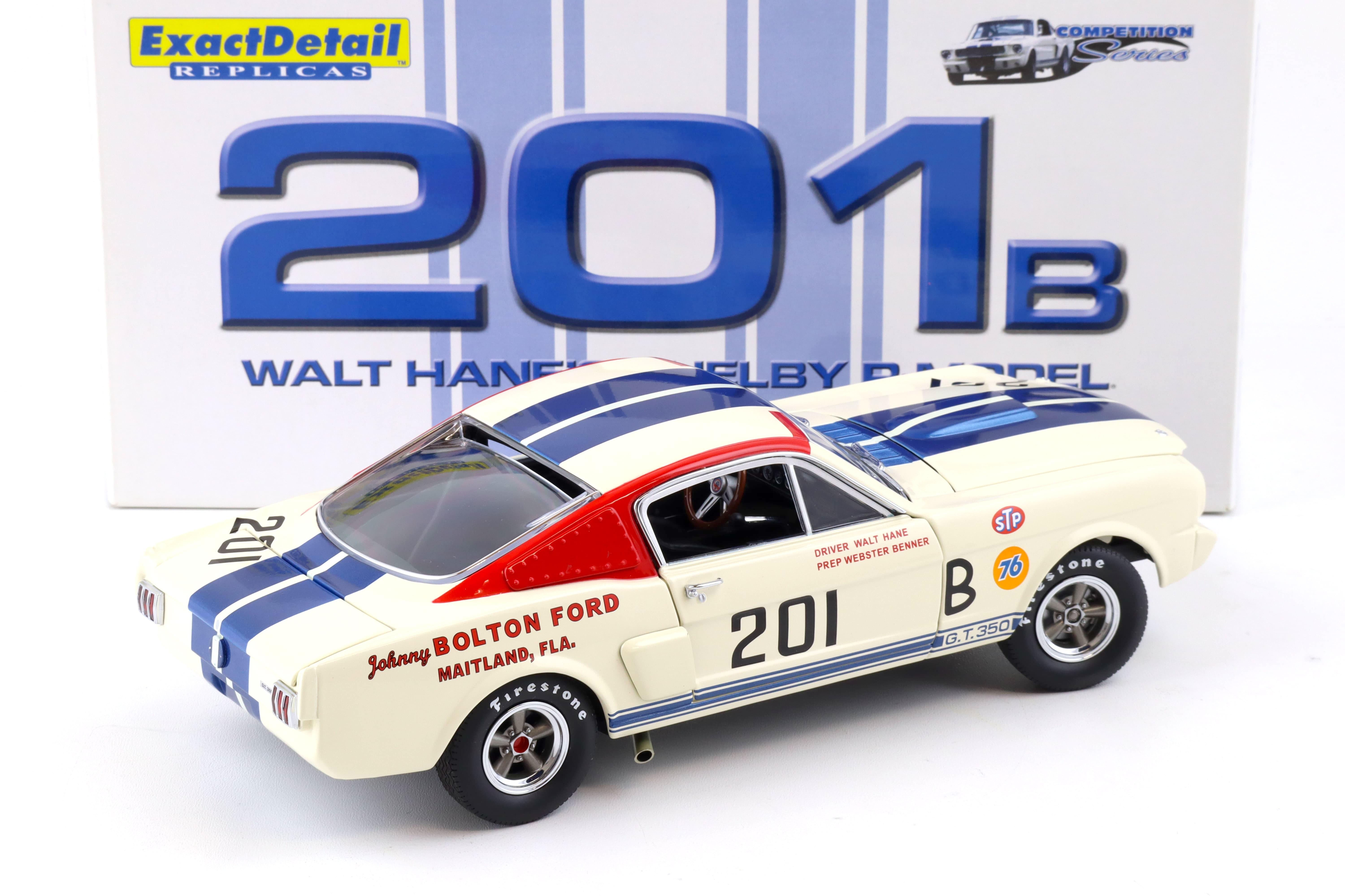 1:18 Exact Detail Shelby GT 350 Walt Hane R-Model #201B white WCC112