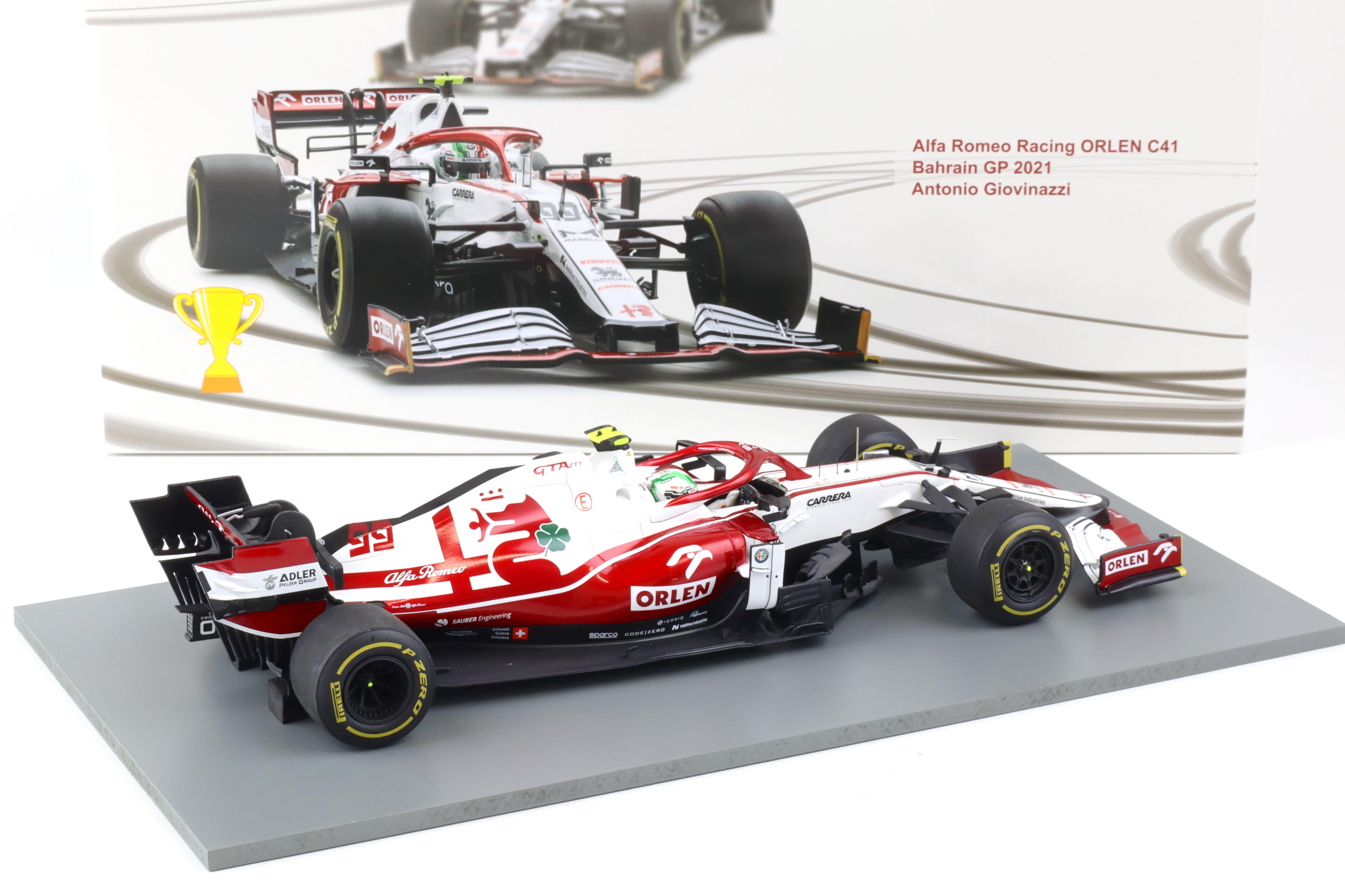 1:18 Spark Alfa Romeo Racing ORLEN C41 #99 Bahrain GP 2021 Antonio Giovinazzi