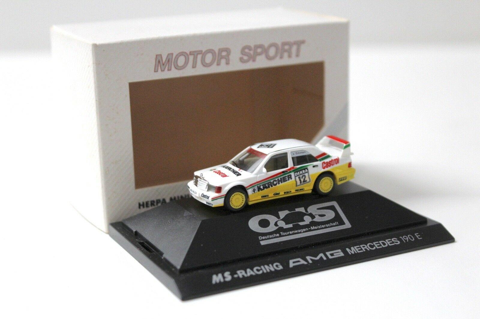 1:87 Herpa AMG Mercedes 190E MS-Race Kärcher #12 Ommen