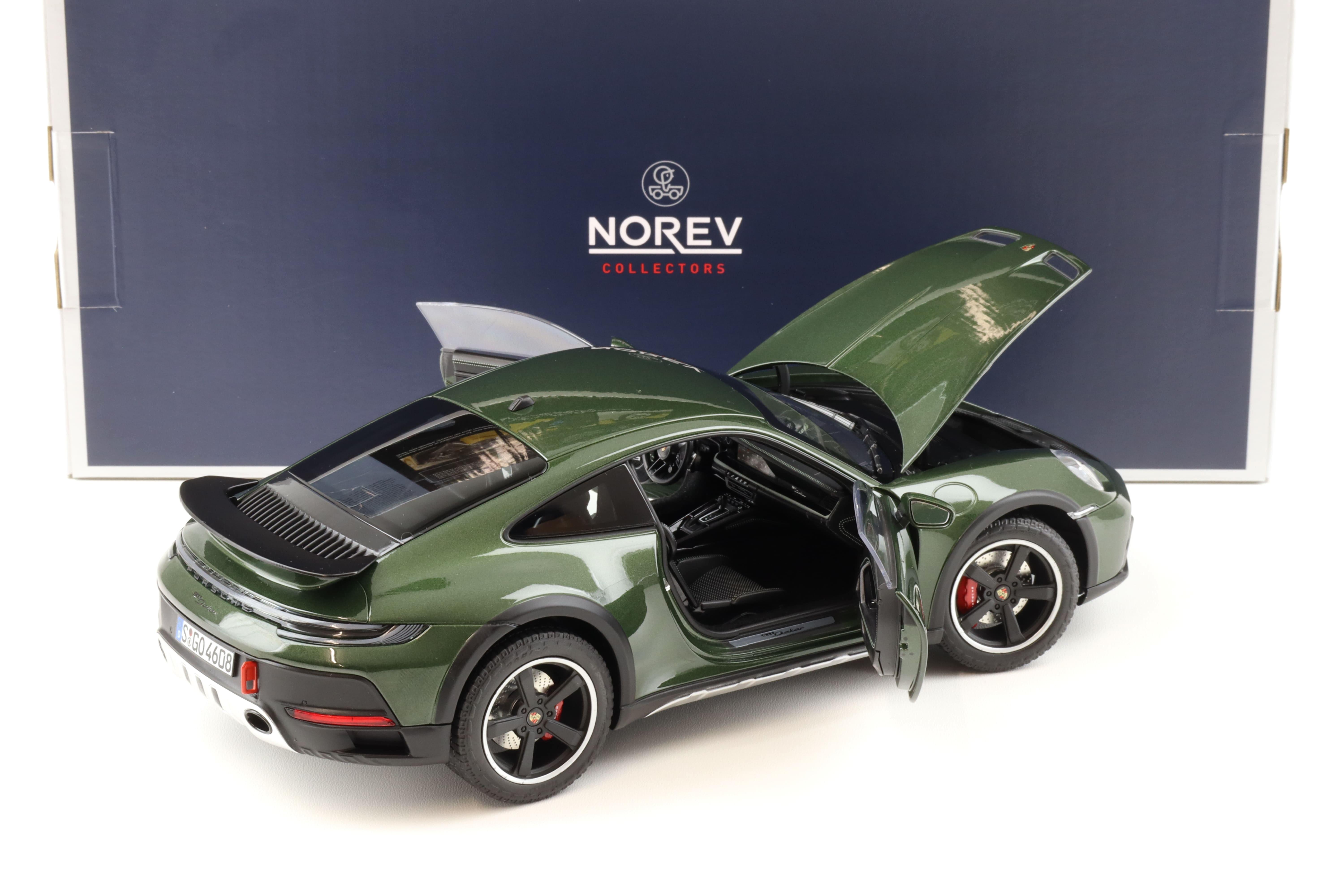 1:18 Norev Porsche 911 (992) Dakar Coupe 2023 Oakgreen metallic