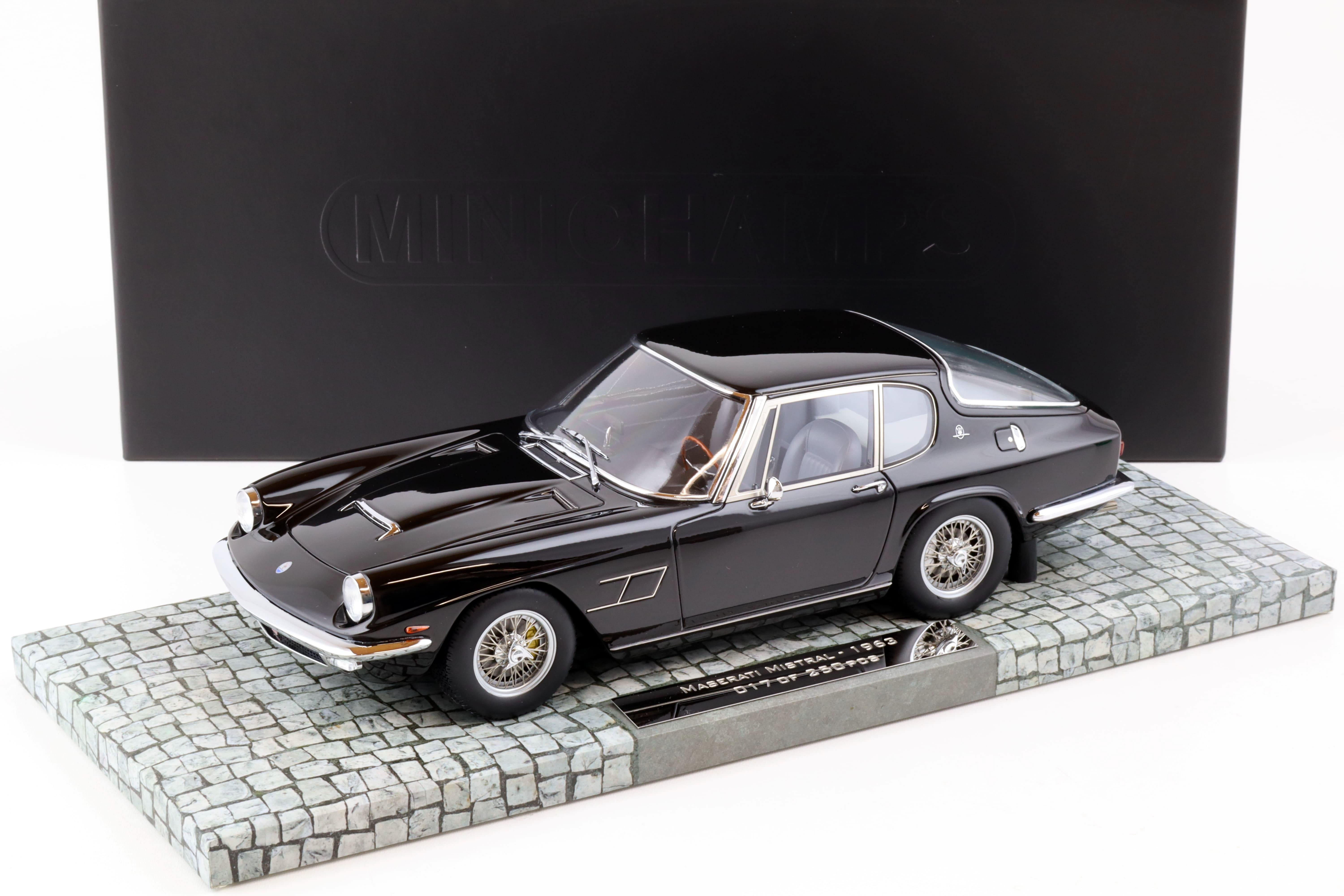 1:18 Minichamps Maserati Mistral Coupe 1963 black - Limited 250 pcs.