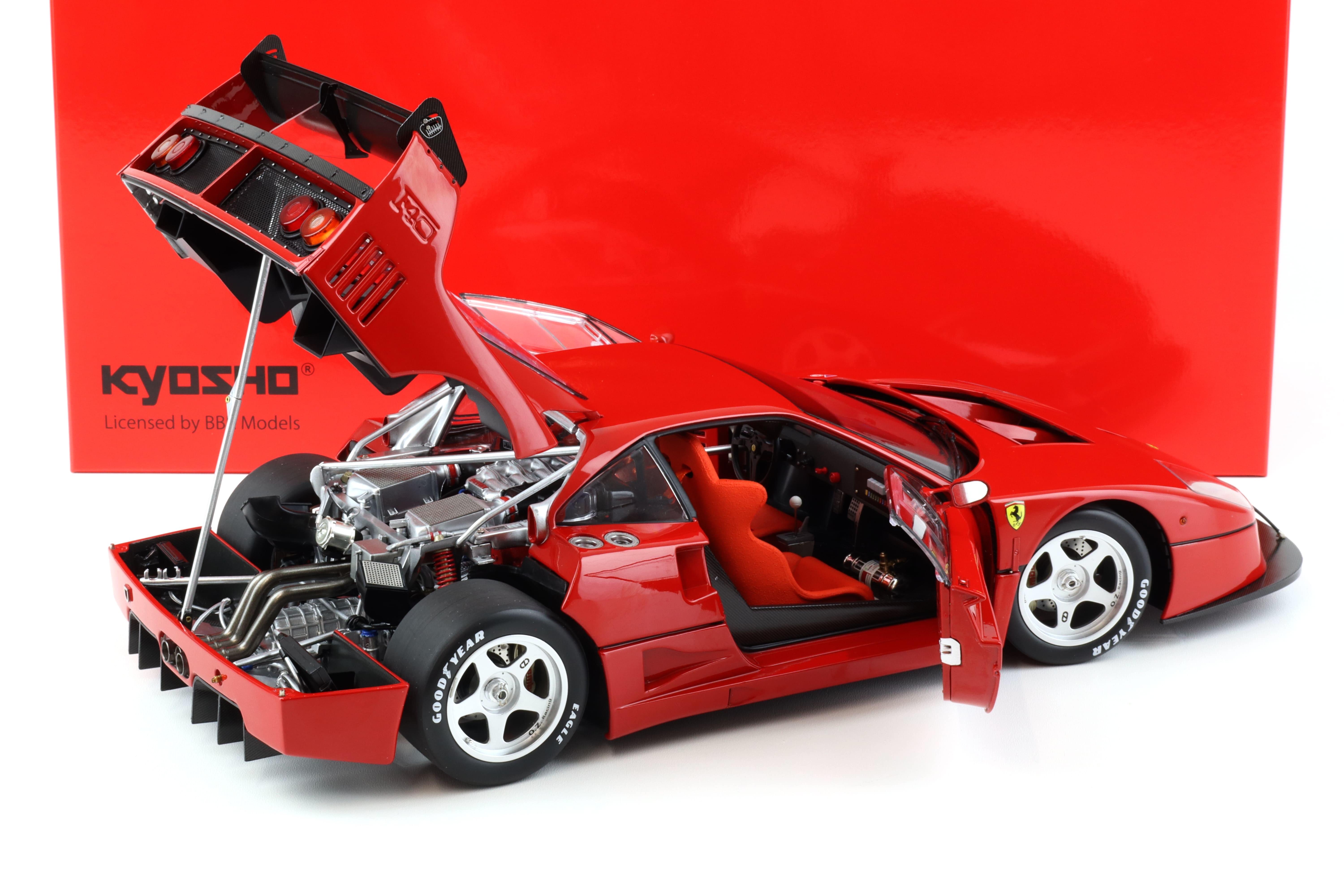 1:12 Kyosho Ferrari F40 Competizione 1989 Rosso Corsa red Diecast 08602CR