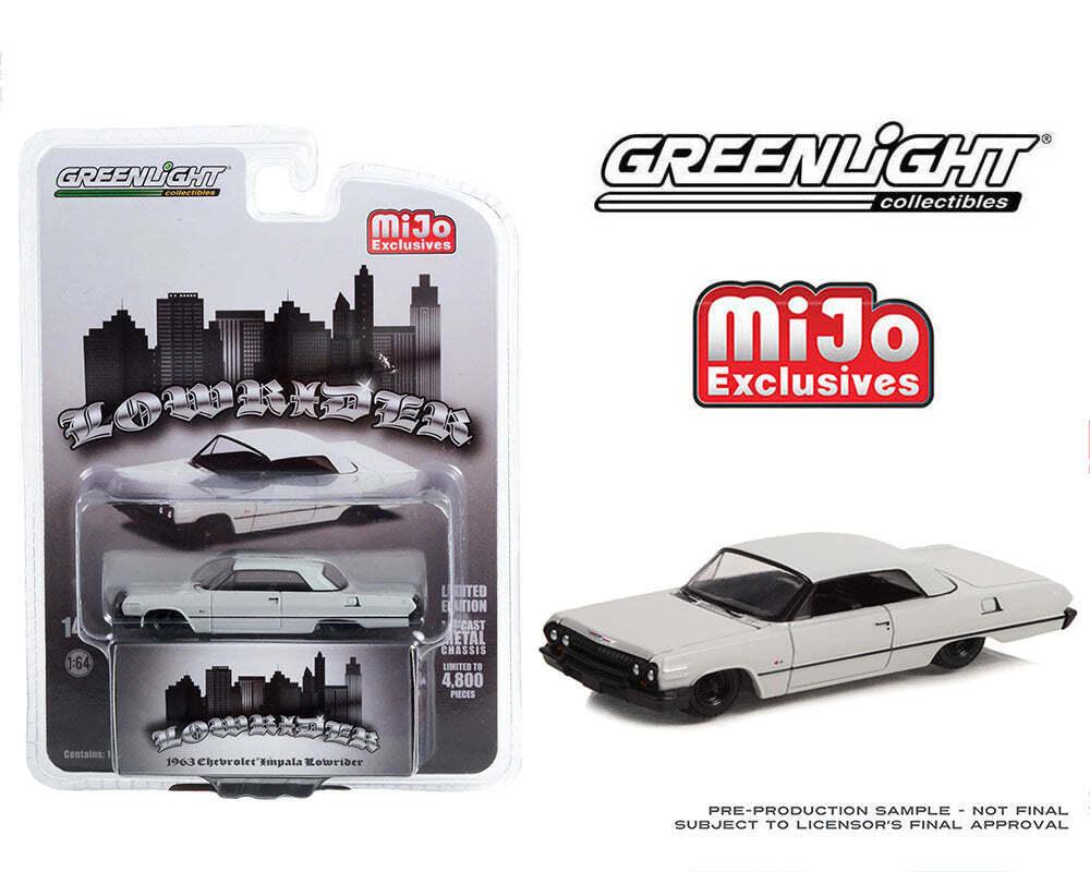 1:64 Greenlight MIJO Exclusives Lowrider 1963 Chevrolet Impala grey/ black