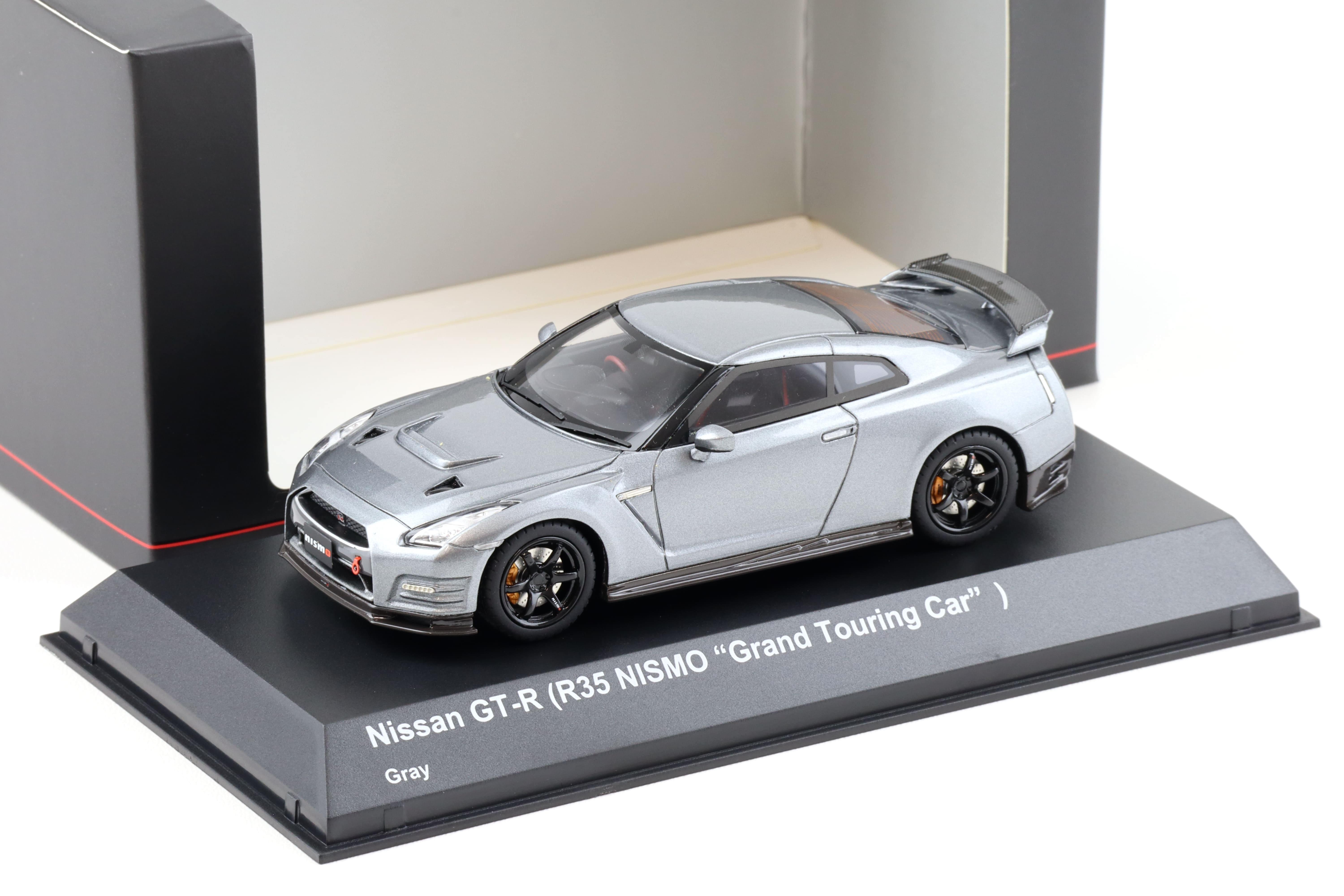 1:43 Kyosho Nissan GT-R R35 Nismo Grand Touring Car grey metallic KSR43110GR